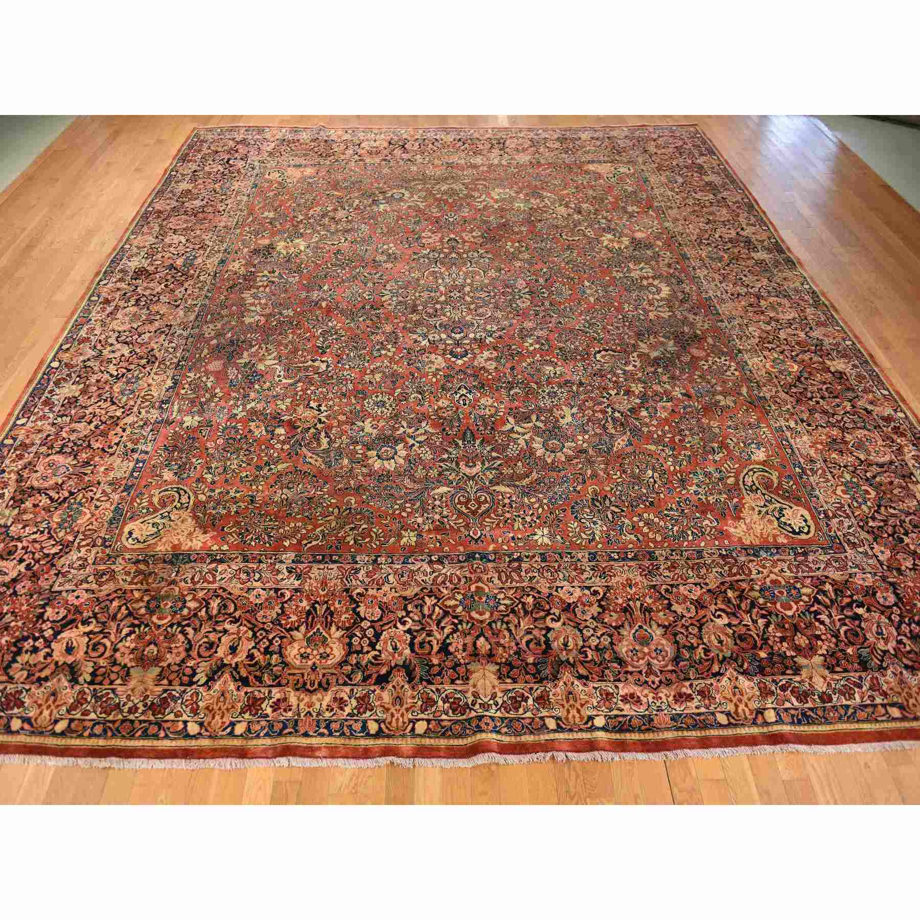 Antique-Hand-Knotted-Rug-391630