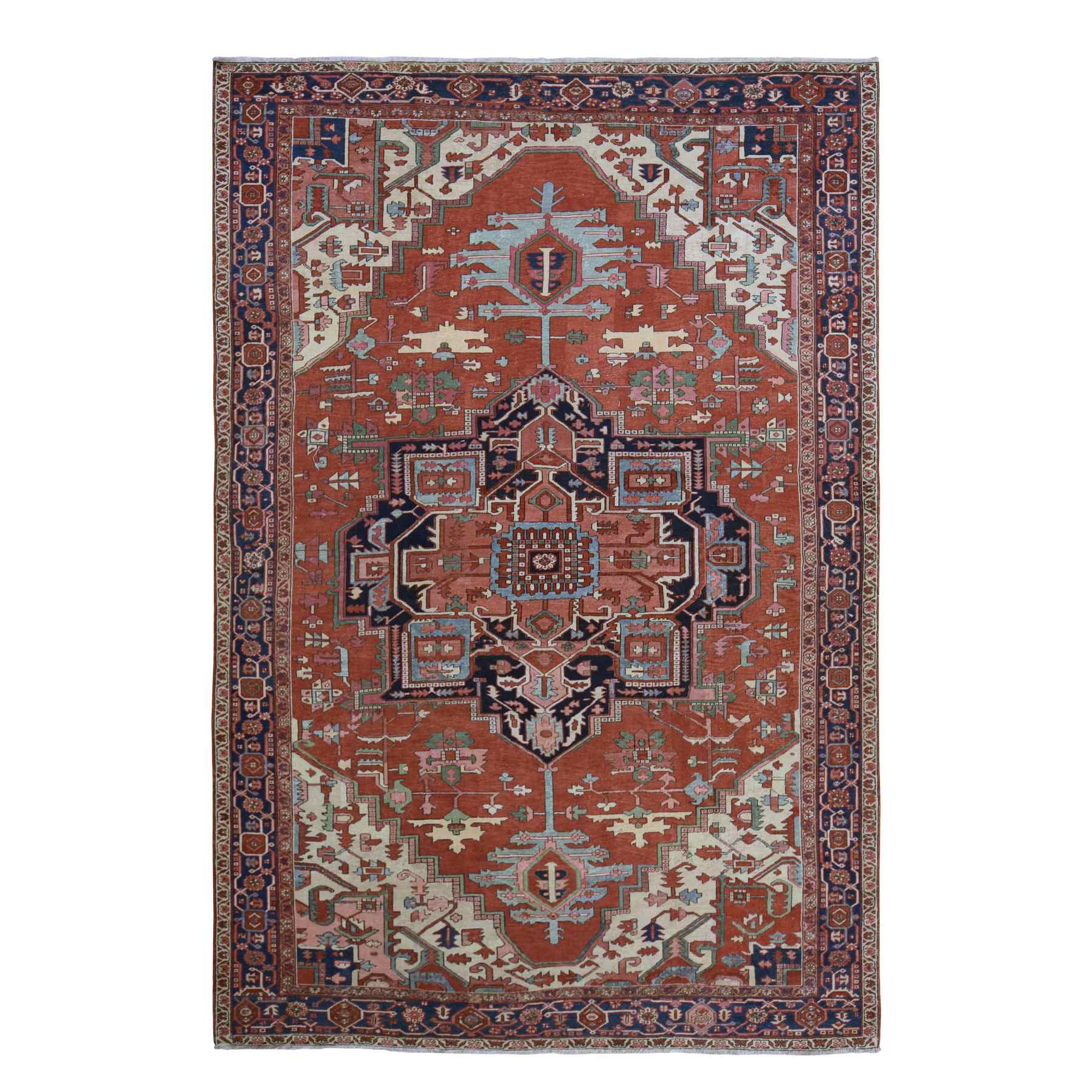 Antique-Hand-Knotted-Rug-391635