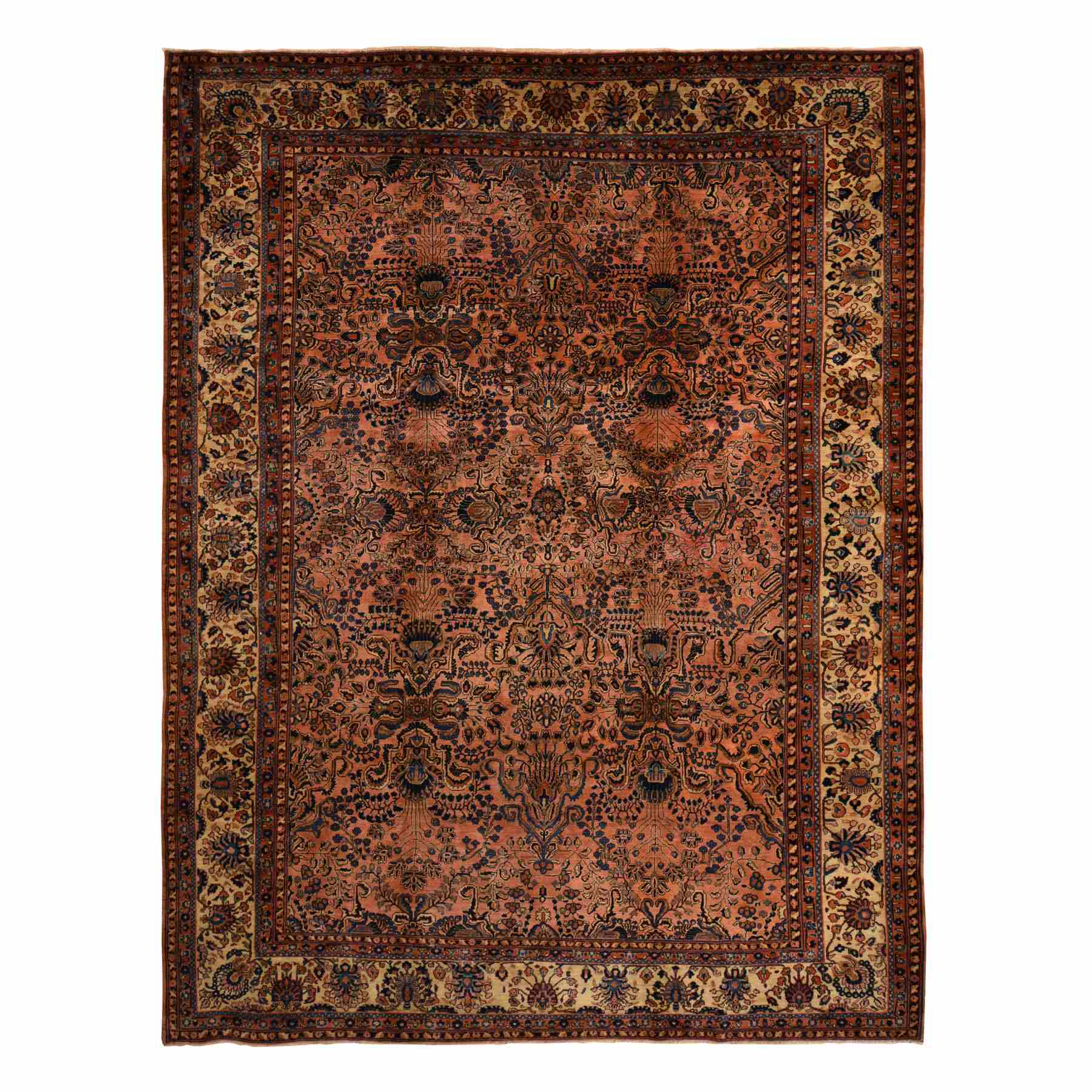 Antique-Hand-Knotted-Rug-391650