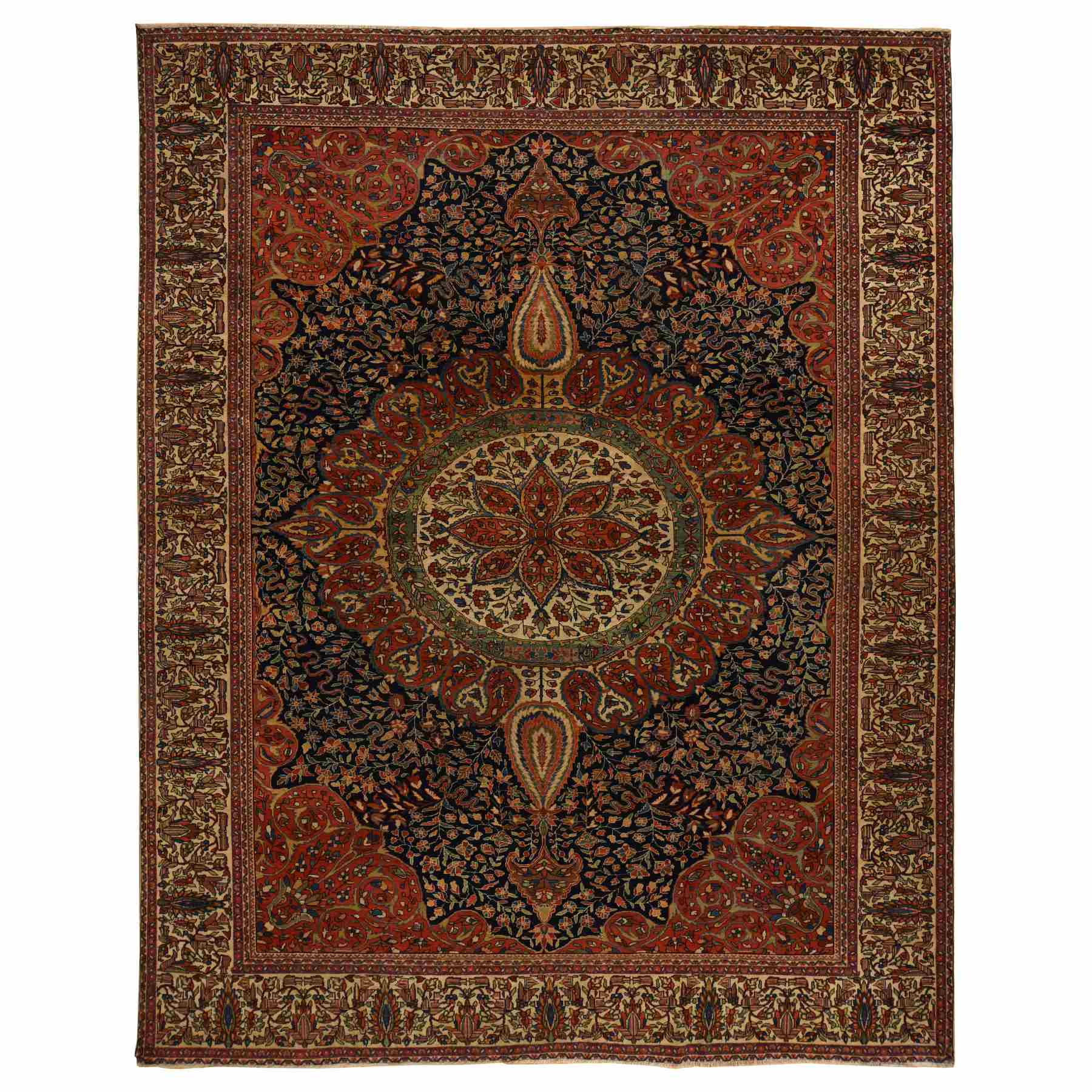 Antique-Hand-Knotted-Rug-391755