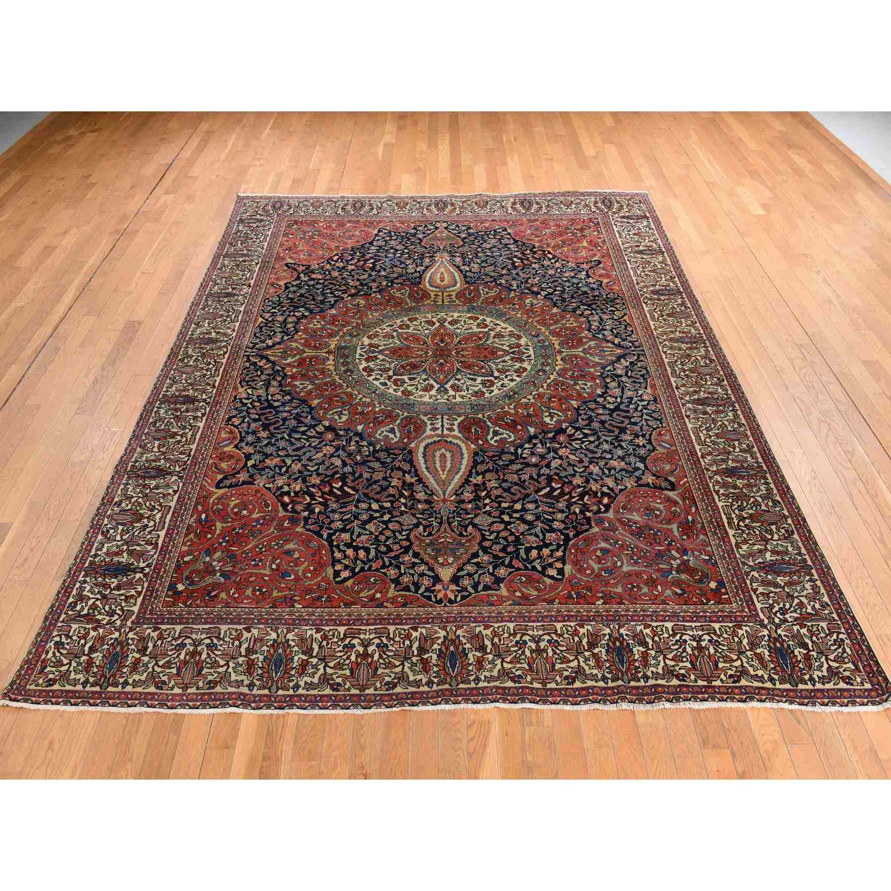 Antique-Hand-Knotted-Rug-391755