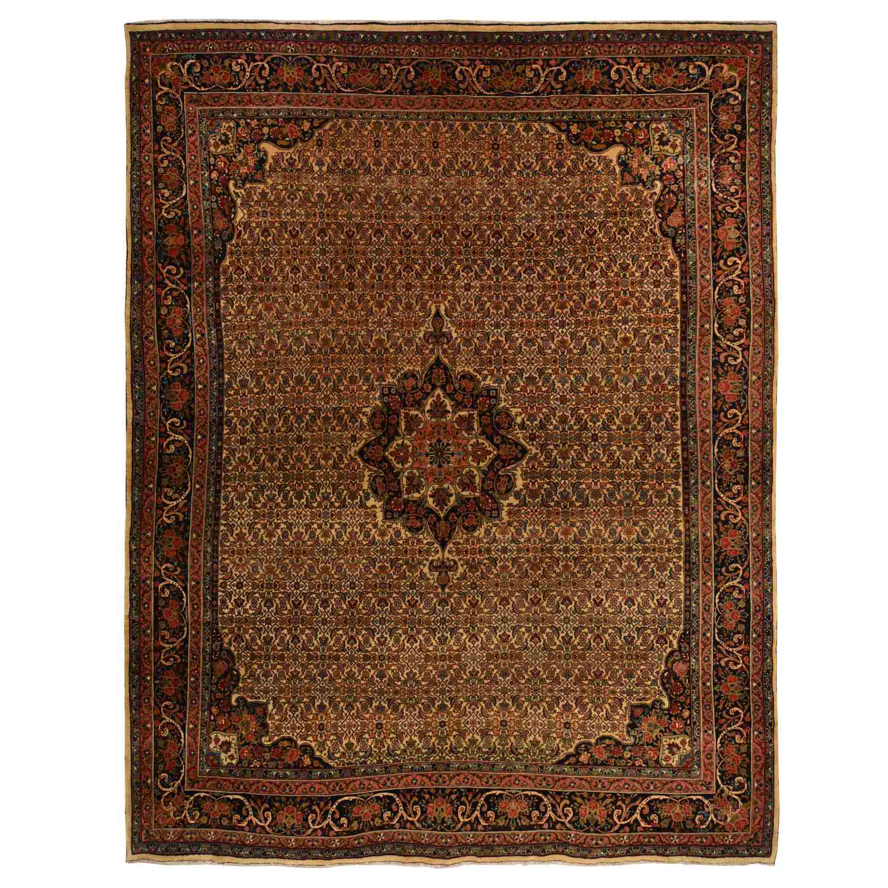 Antique-Hand-Knotted-Rug-391865