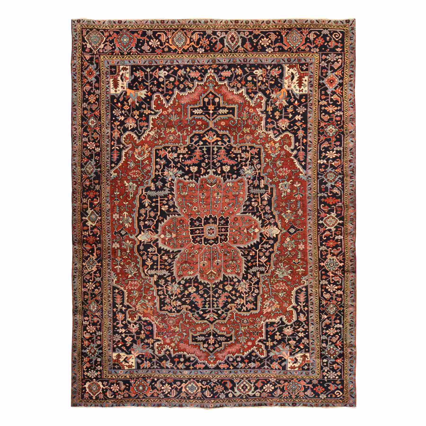 Antique-Hand-Knotted-Rug-392340