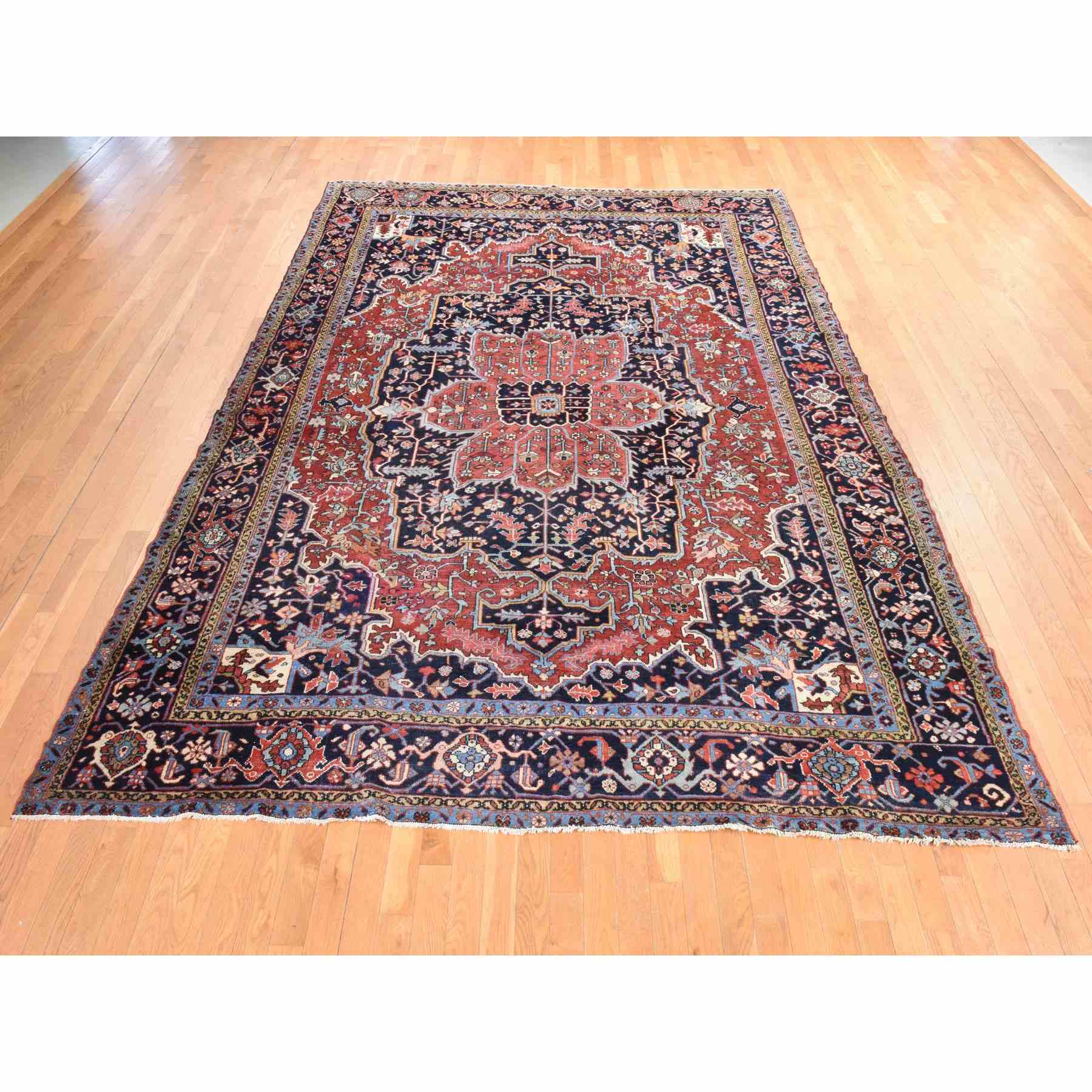 Antique-Hand-Knotted-Rug-392340