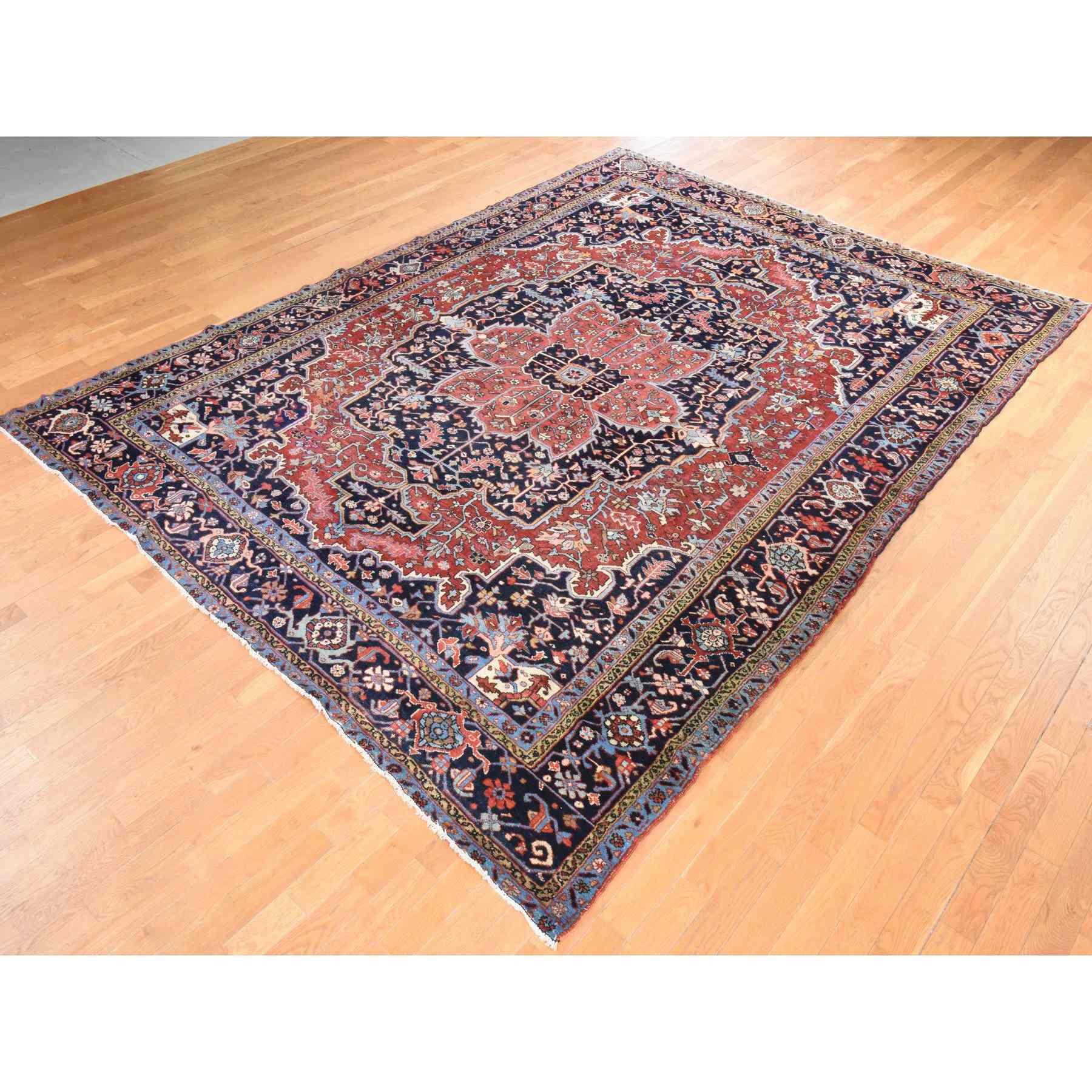 Antique-Hand-Knotted-Rug-392340