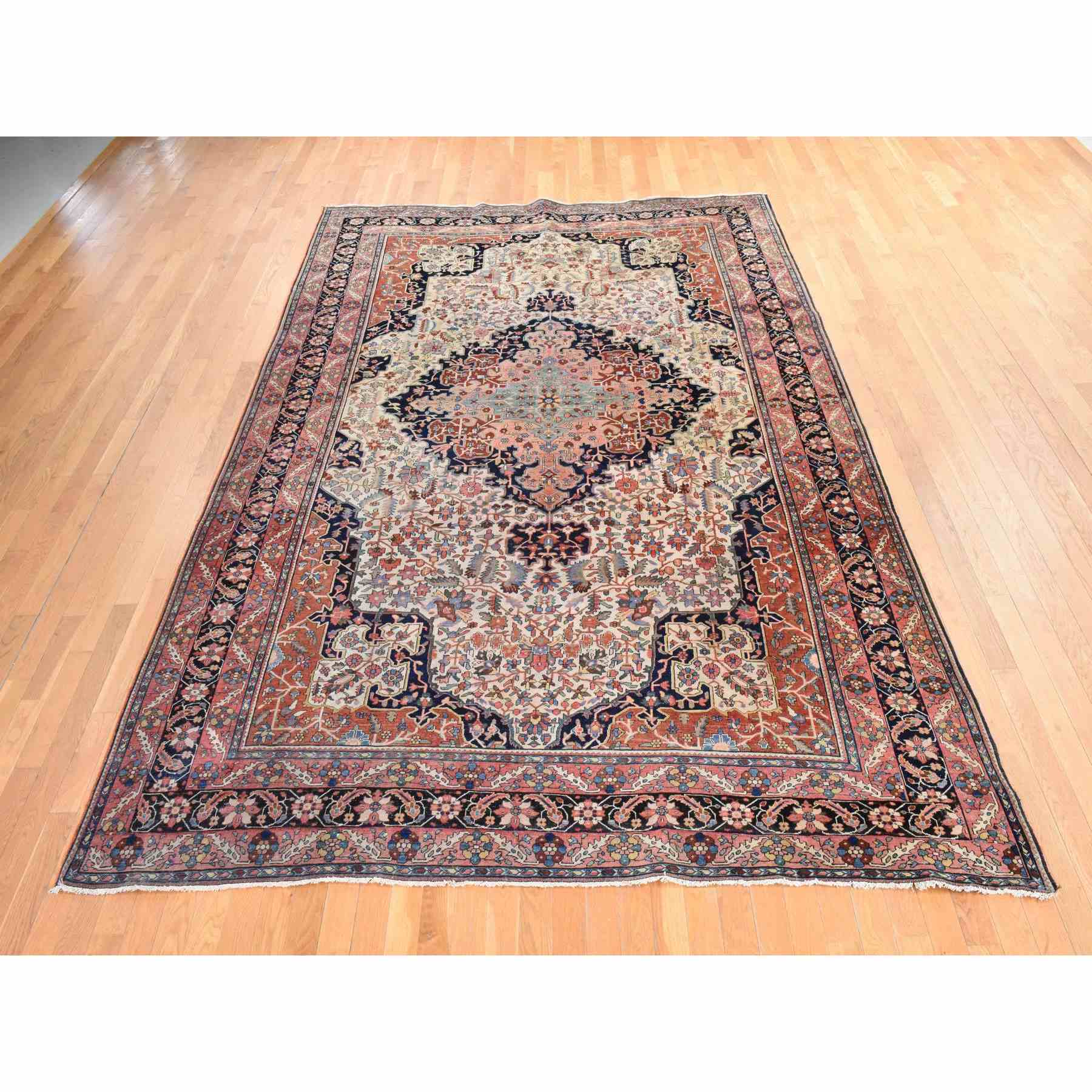 Antique-Hand-Knotted-Rug-392380