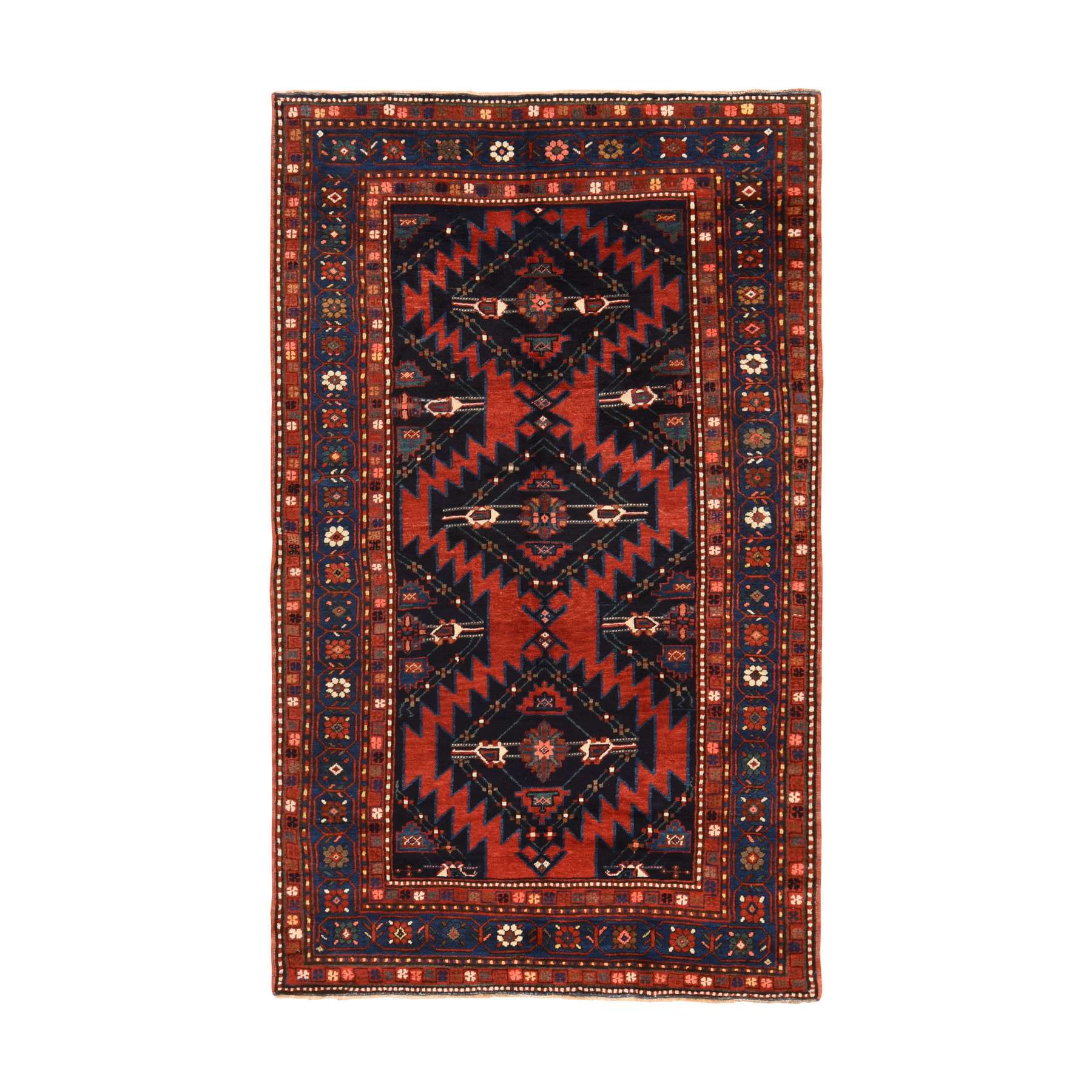 Antique-Hand-Knotted-Rug-392435