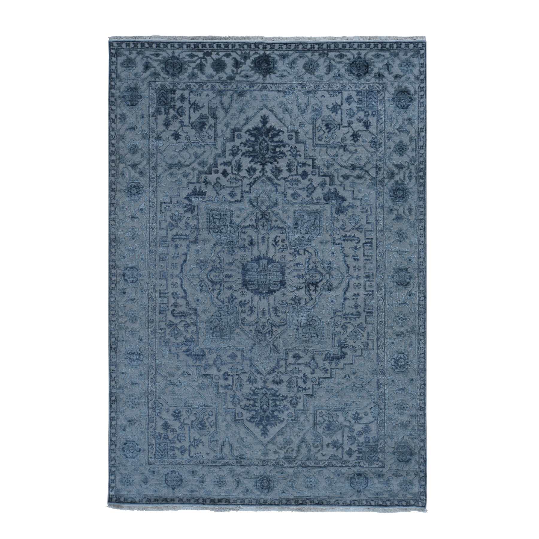 Heriz-Hand-Knotted-Rug-390245