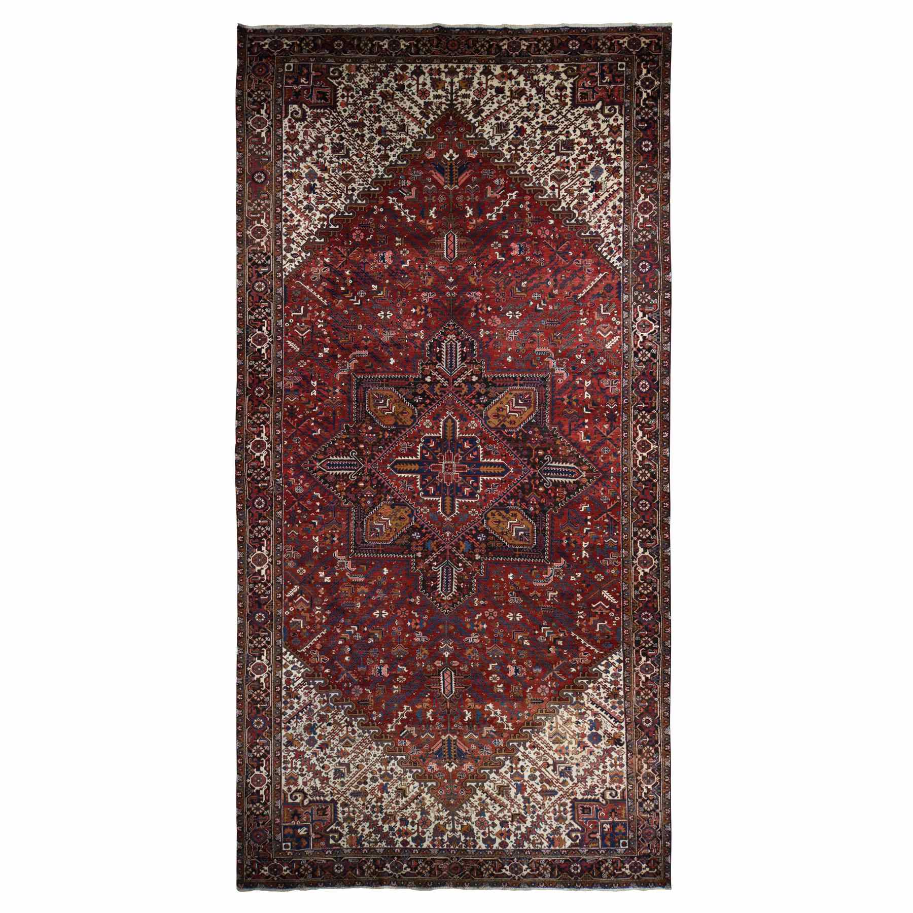 Heriz-Hand-Knotted-Rug-390860