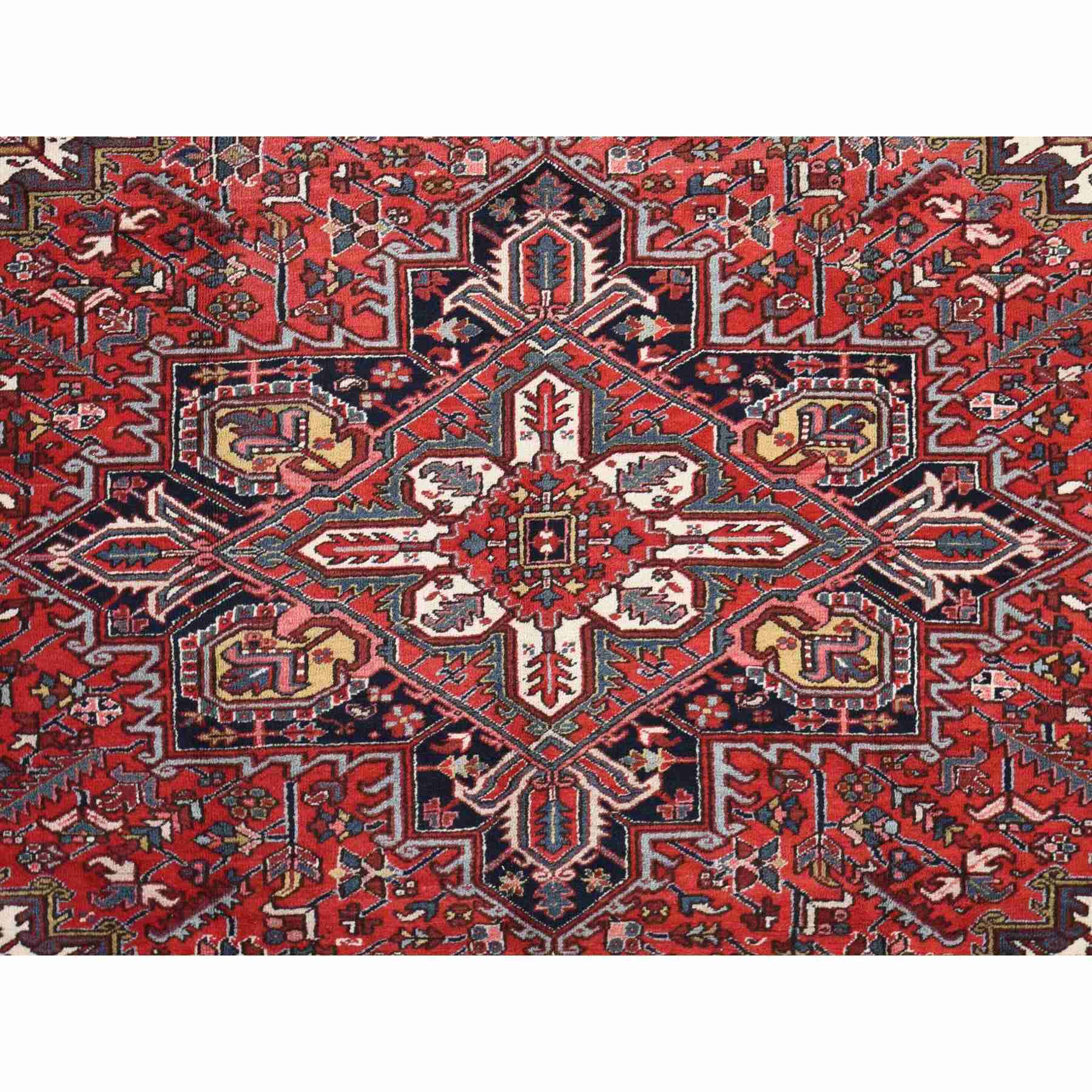 Heriz-Hand-Knotted-Rug-391450