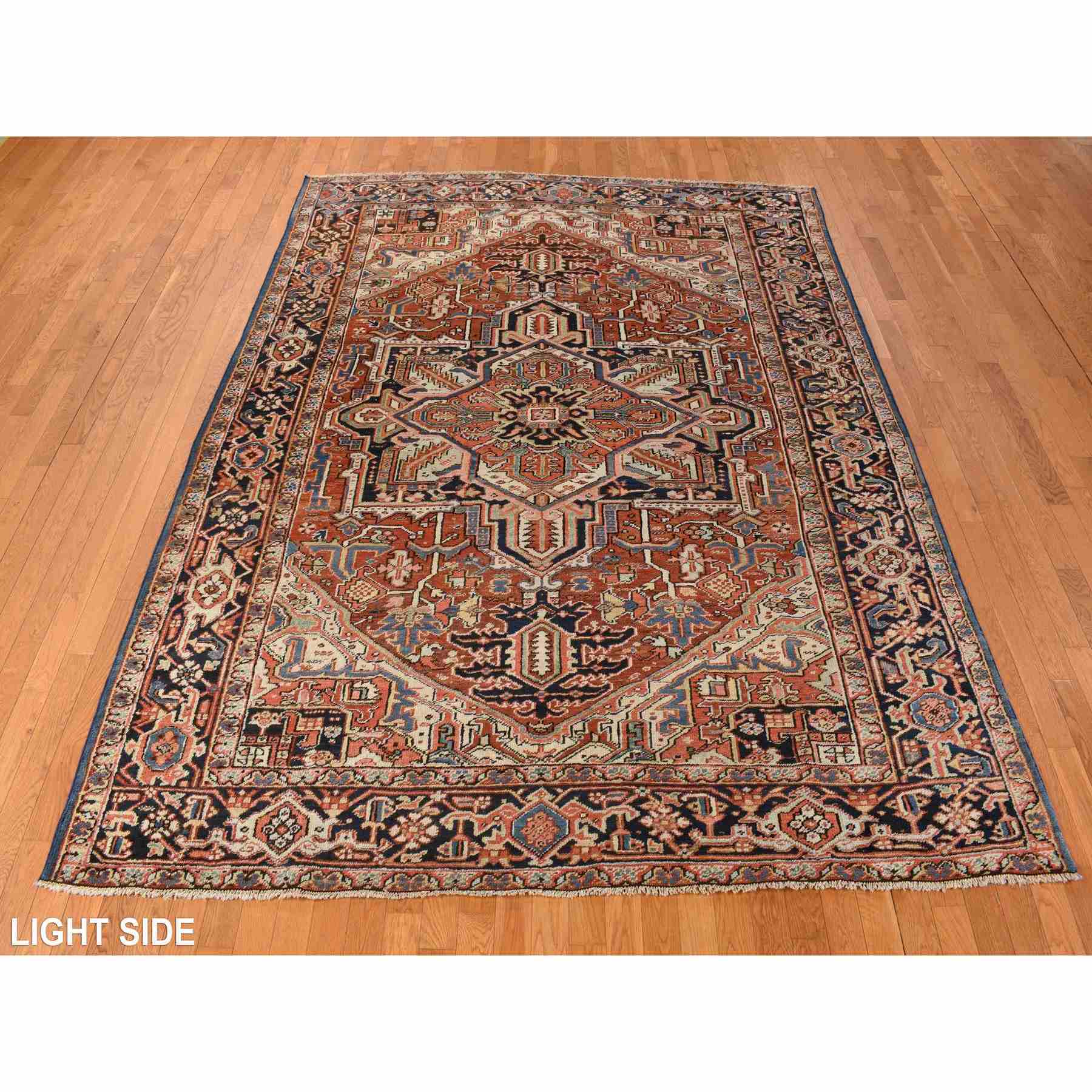 Heriz-Hand-Knotted-Rug-391515