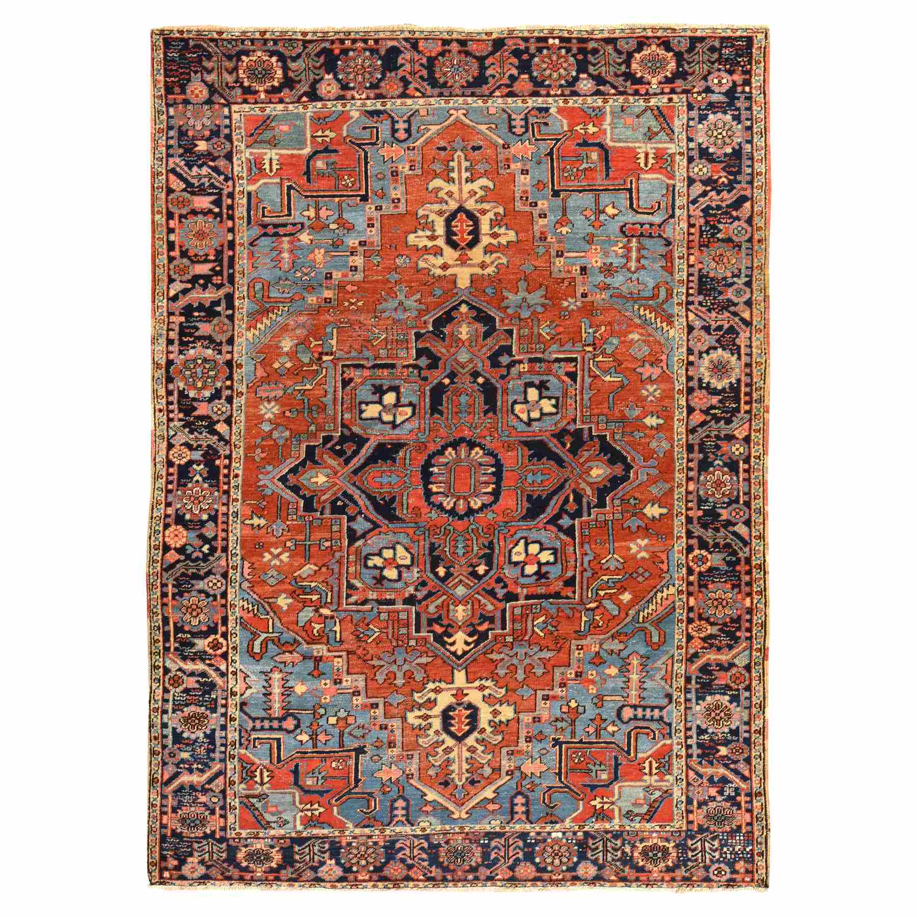 Heriz-Hand-Knotted-Rug-392115
