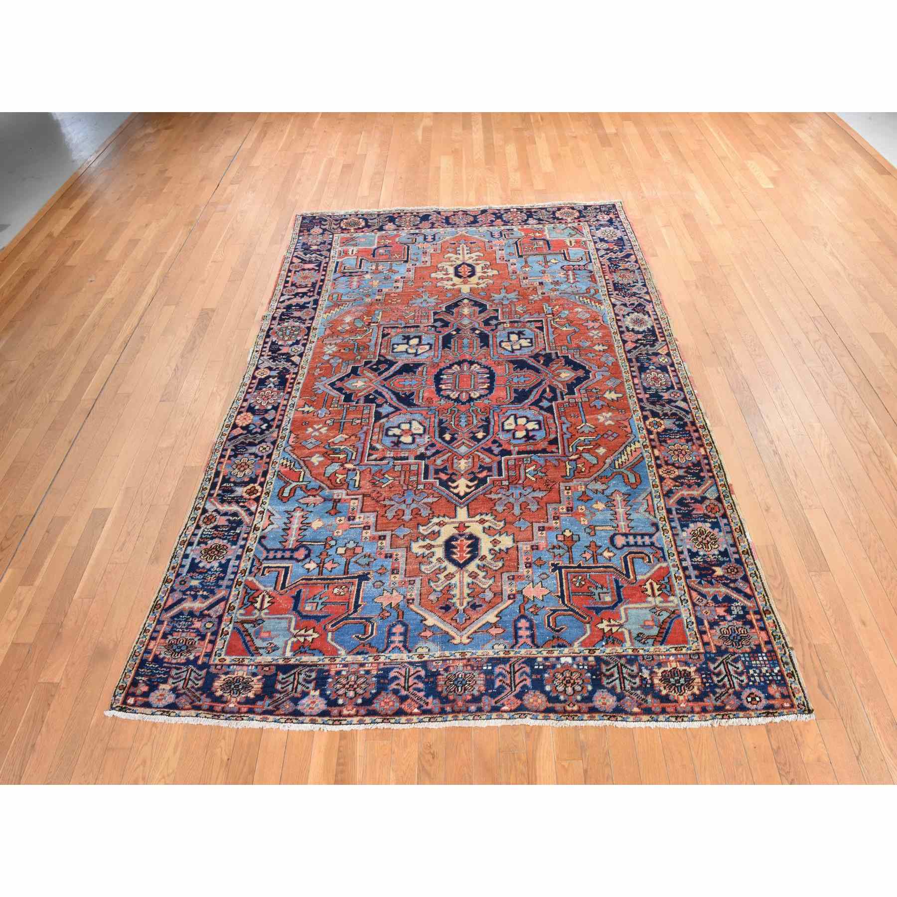 Heriz-Hand-Knotted-Rug-392115