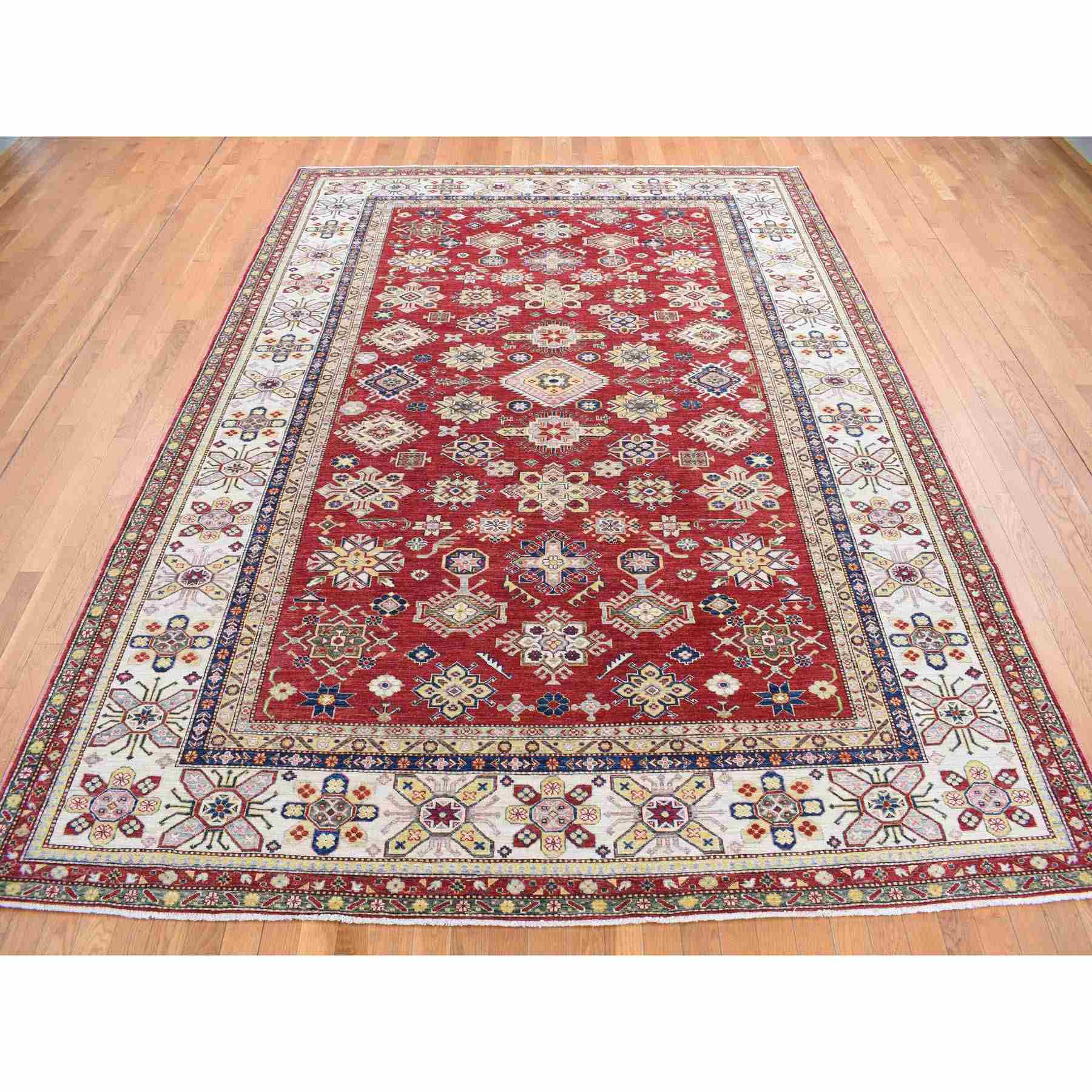 Kazak-Hand-Knotted-Rug-390410