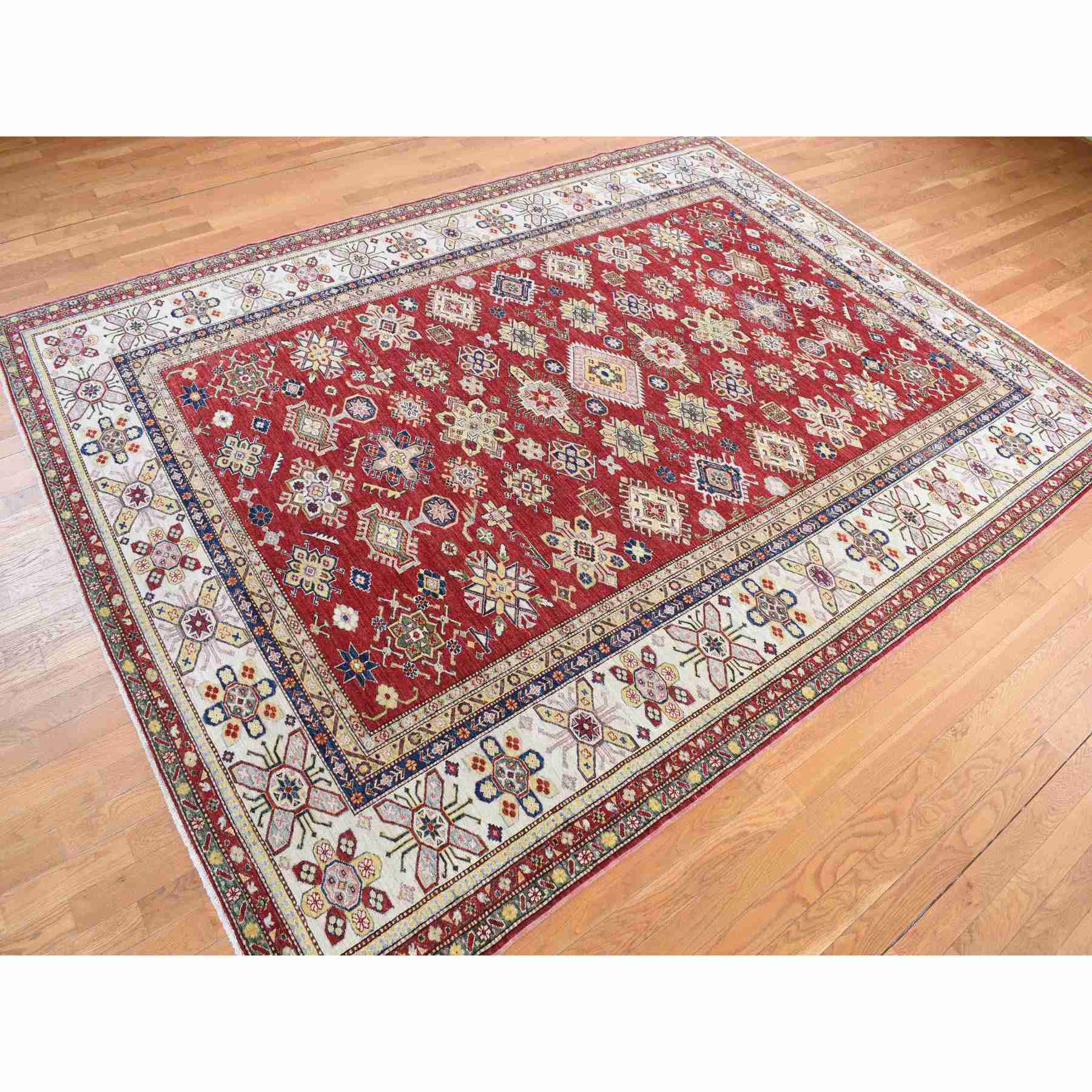 Kazak-Hand-Knotted-Rug-390410