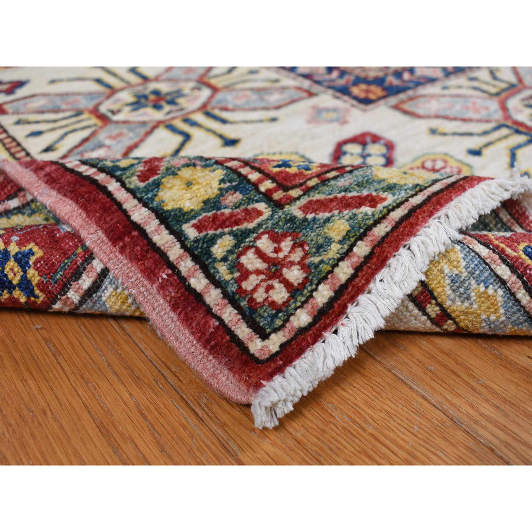 Kazak-Hand-Knotted-Rug-390410