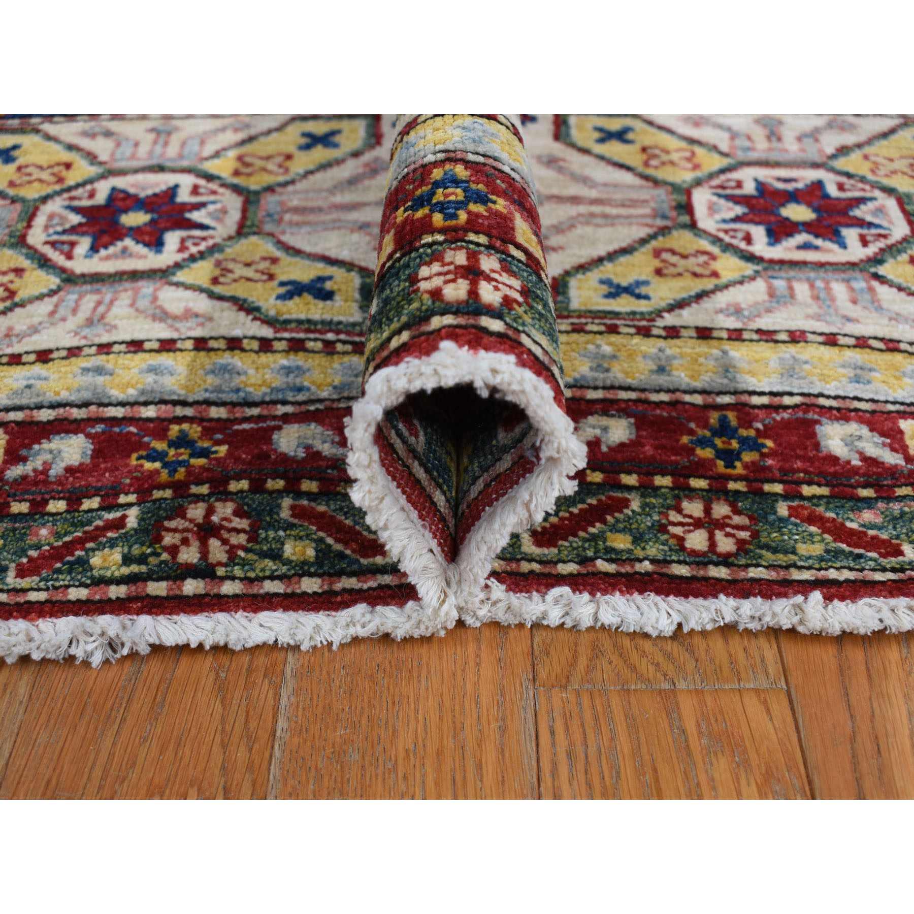 Kazak-Hand-Knotted-Rug-390410