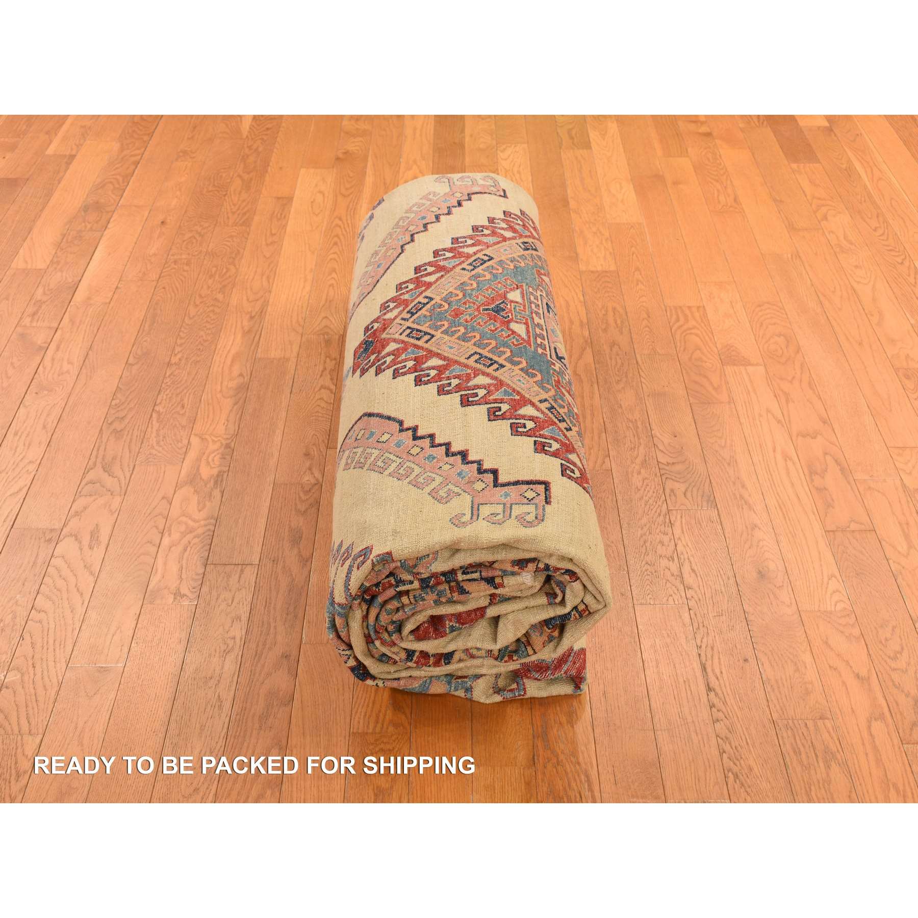 Kazak-Hand-Knotted-Rug-391315