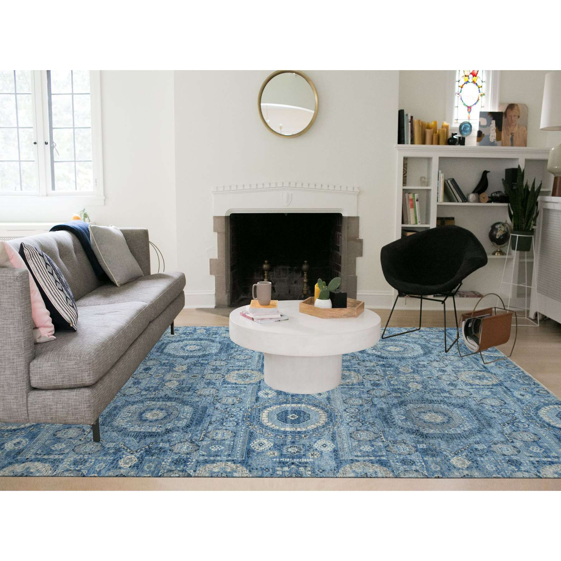 Mamluk-Hand-Knotted-Rug-390735