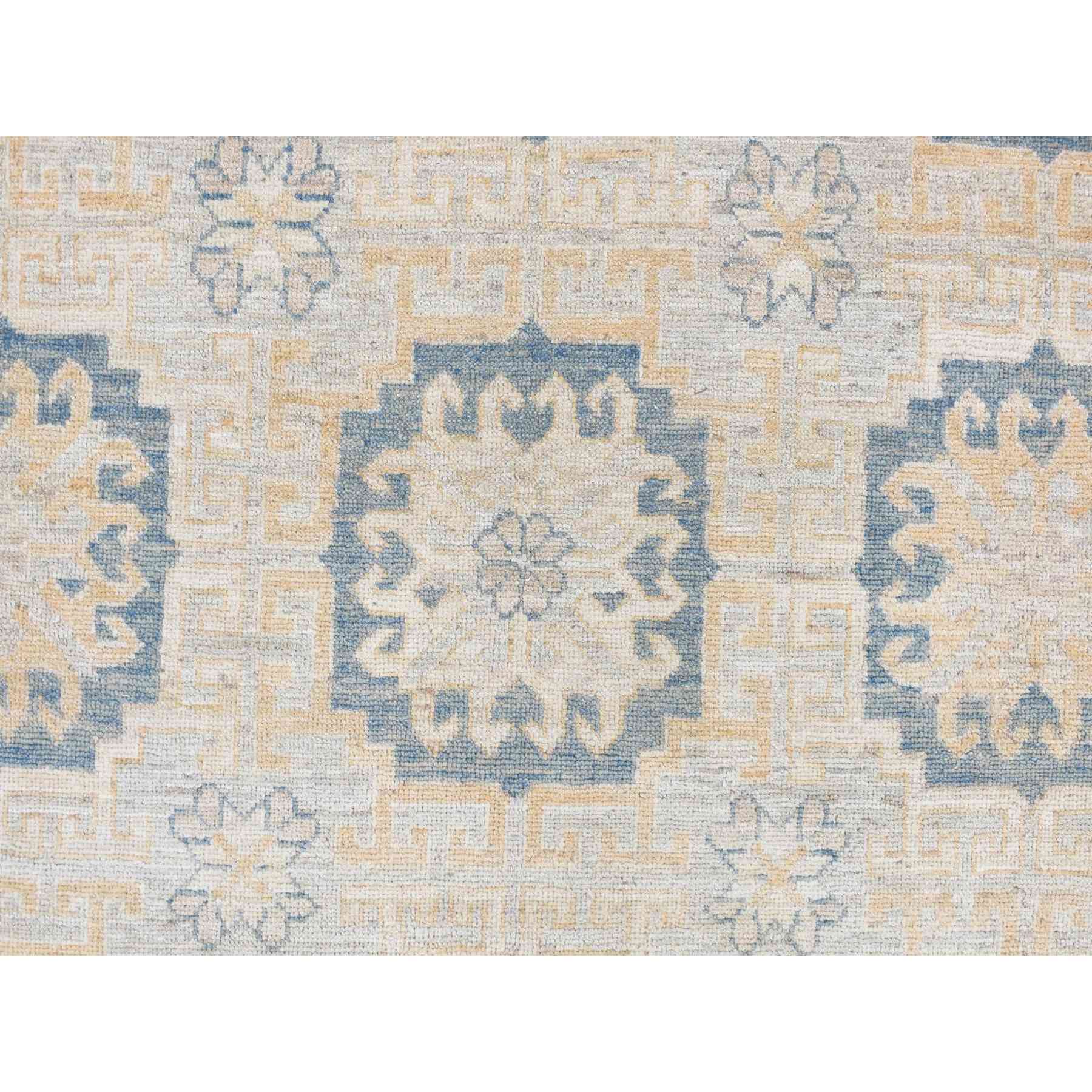 Oushak-And-Peshawar-Hand-Knotted-Rug-390060