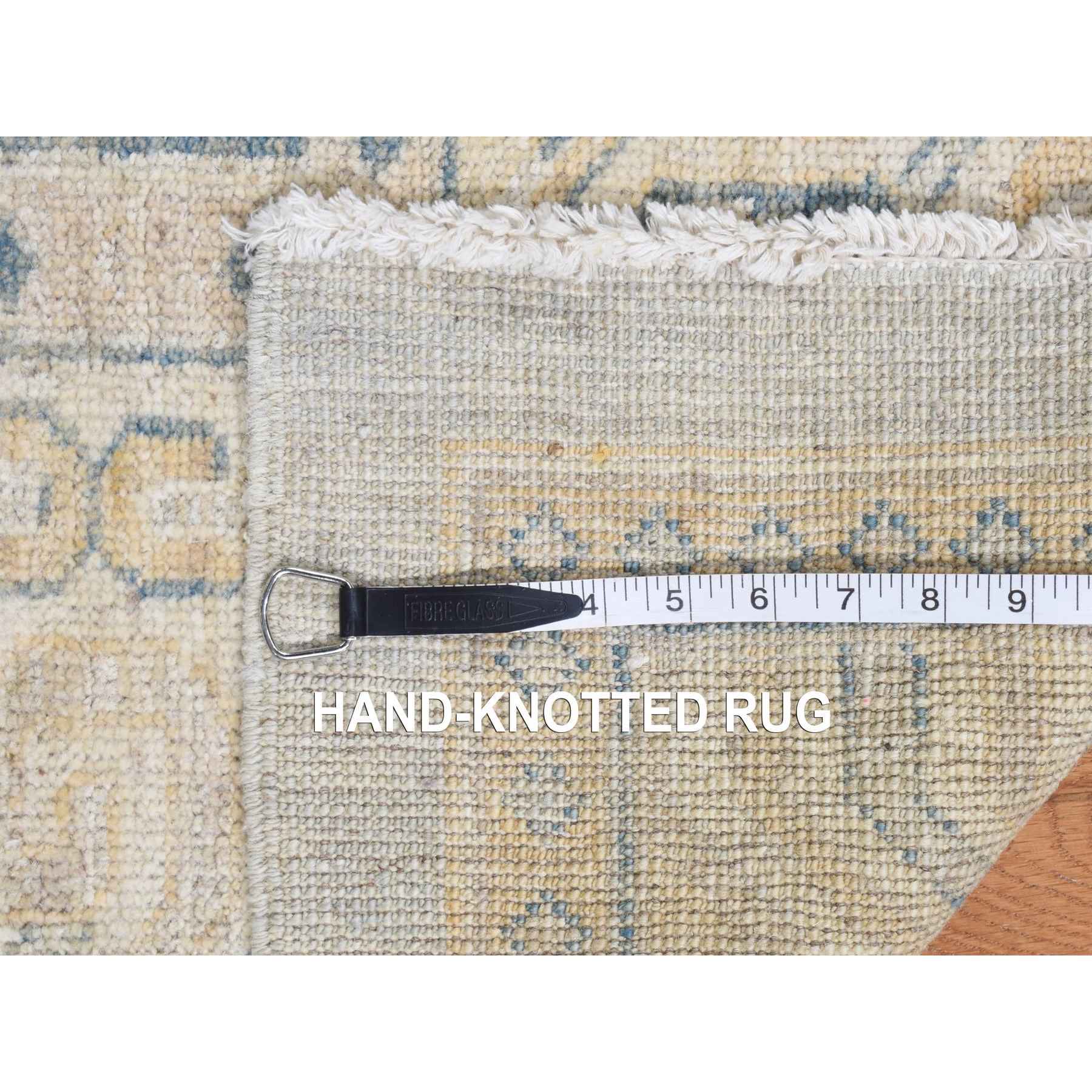 Oushak-And-Peshawar-Hand-Knotted-Rug-390060