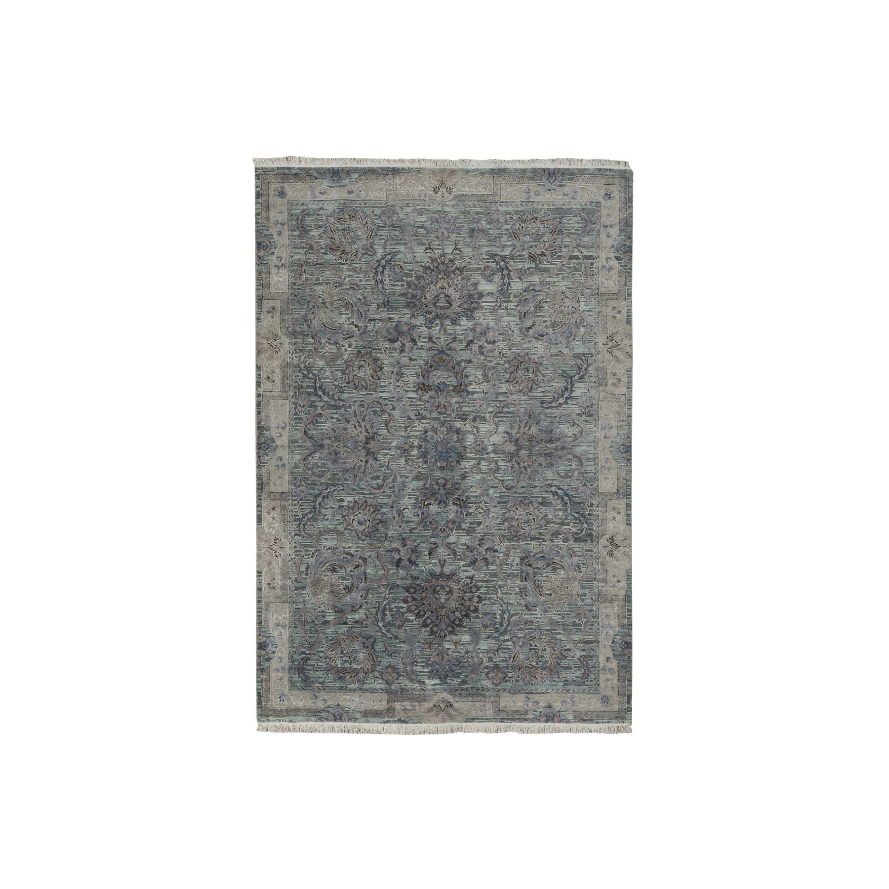 Oushak-And-Peshawar-Hand-Knotted-Rug-390550