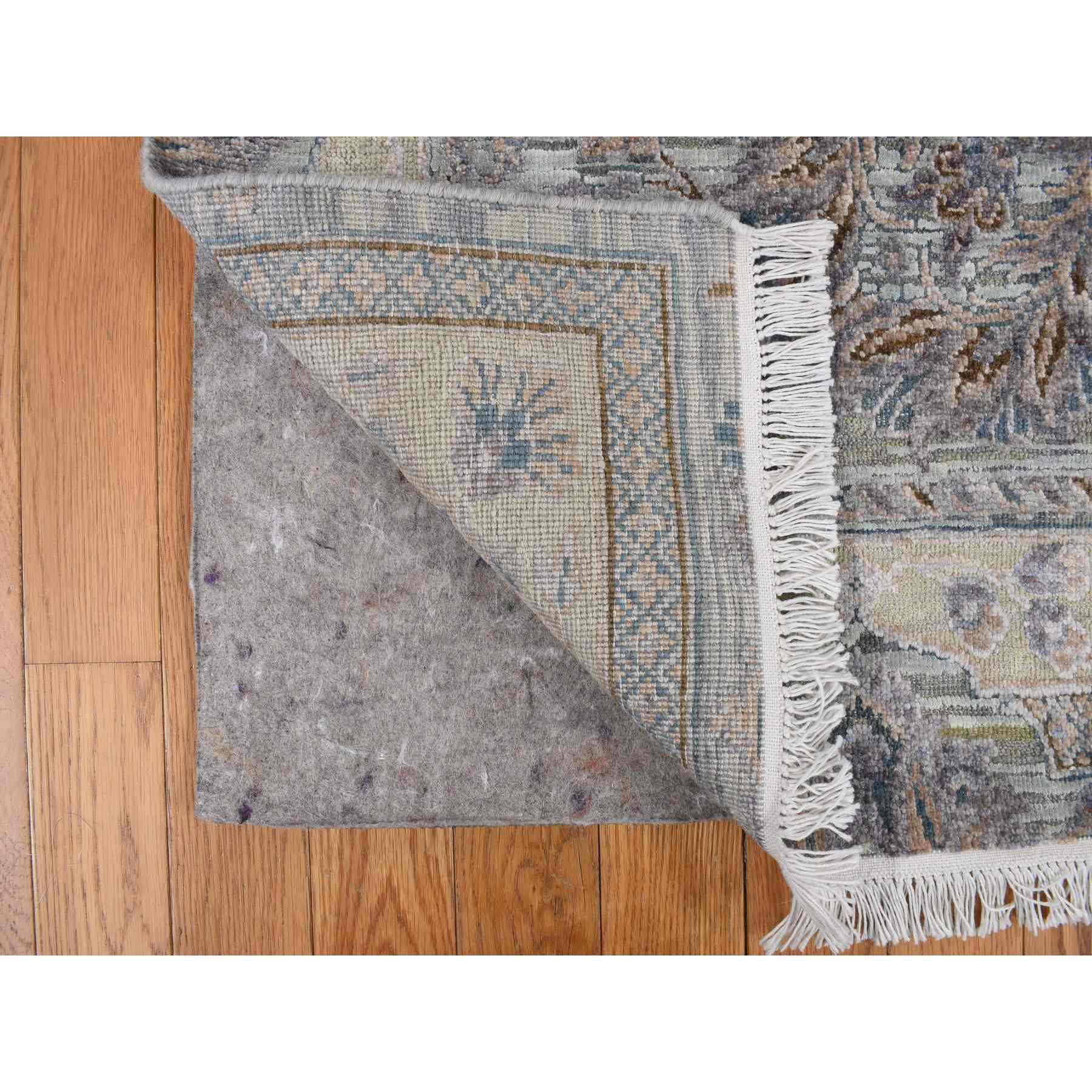 Oushak-And-Peshawar-Hand-Knotted-Rug-390550