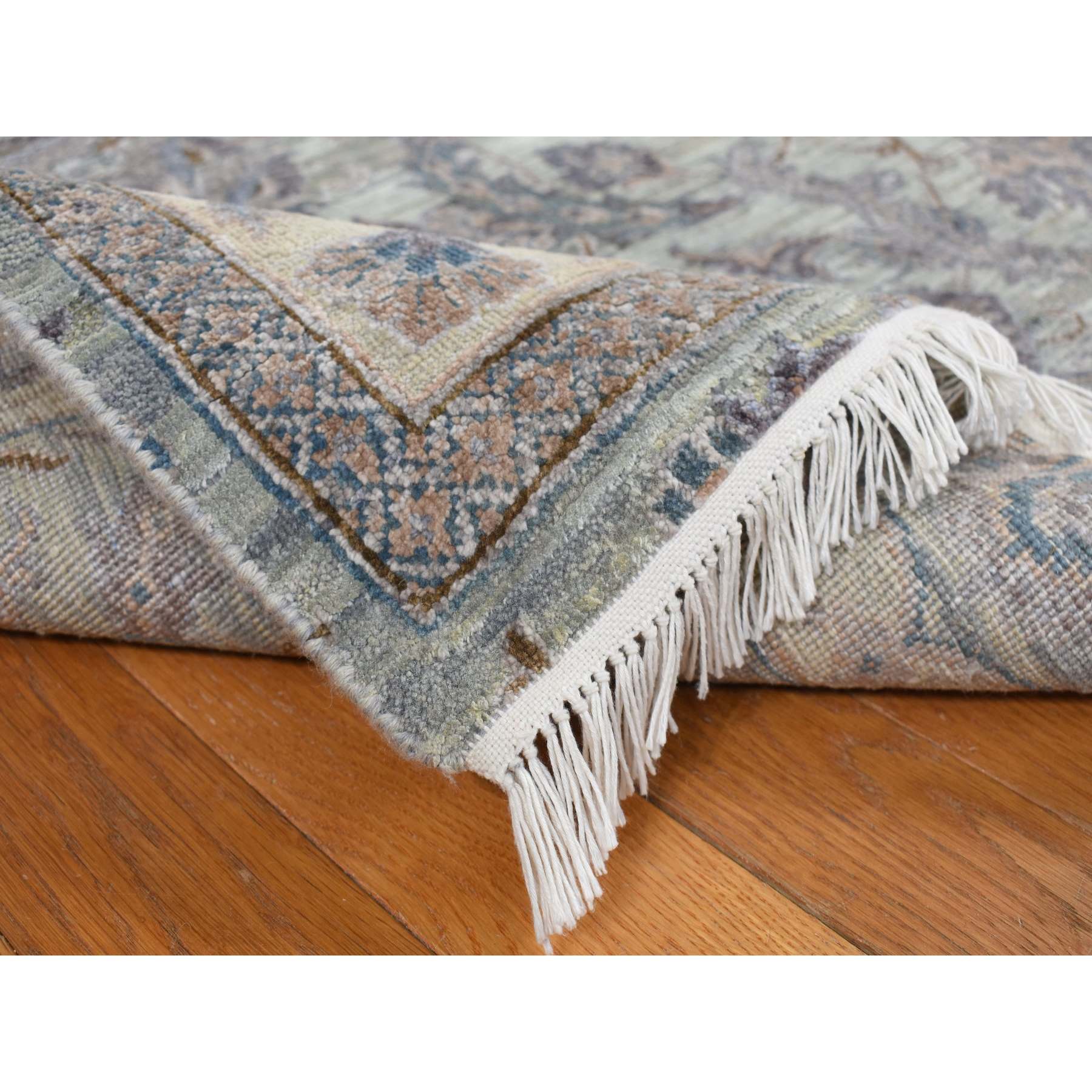 Oushak-And-Peshawar-Hand-Knotted-Rug-390550