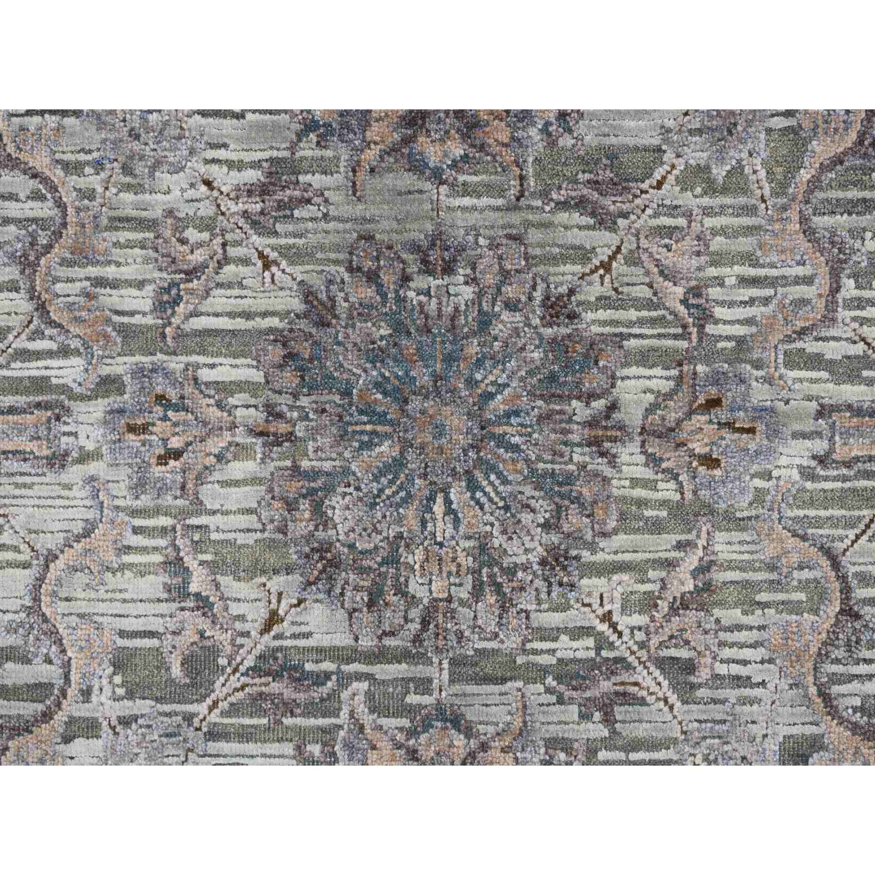 Oushak-And-Peshawar-Hand-Knotted-Rug-390550