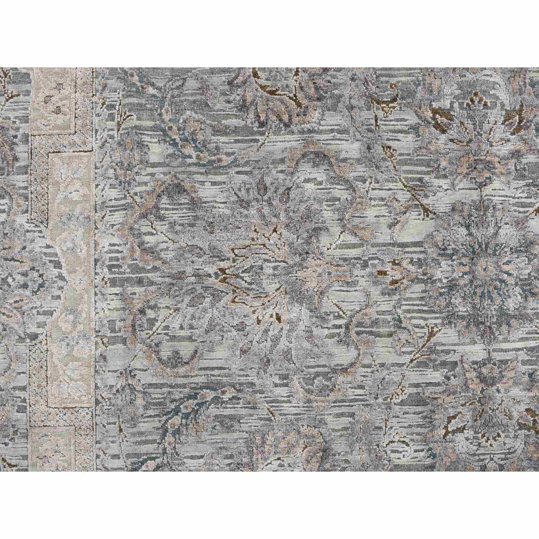 Oushak-And-Peshawar-Hand-Knotted-Rug-390555