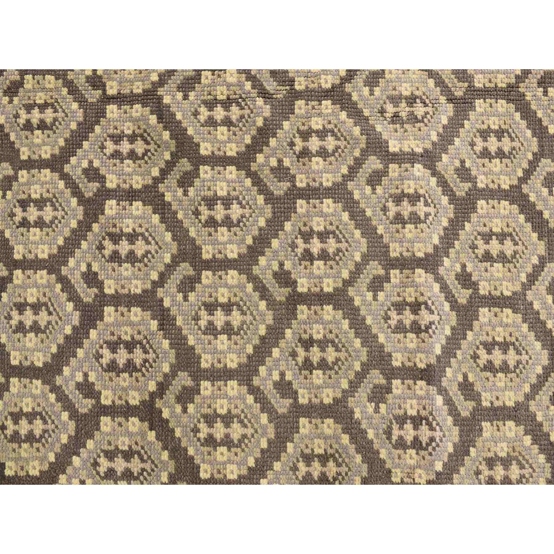 Oushak-And-Peshawar-Hand-Knotted-Rug-391310