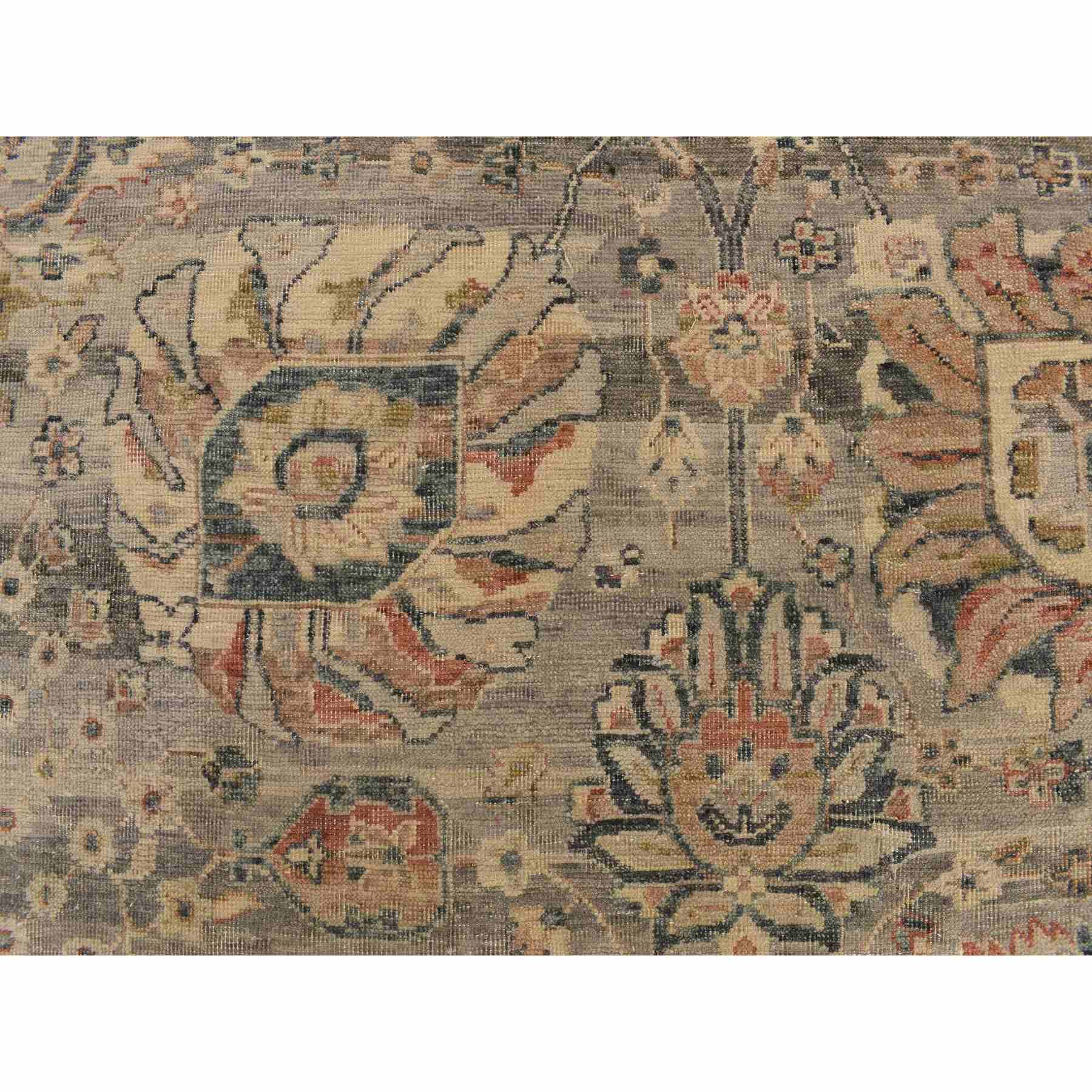 Oushak-And-Peshawar-Hand-Knotted-Rug-391570