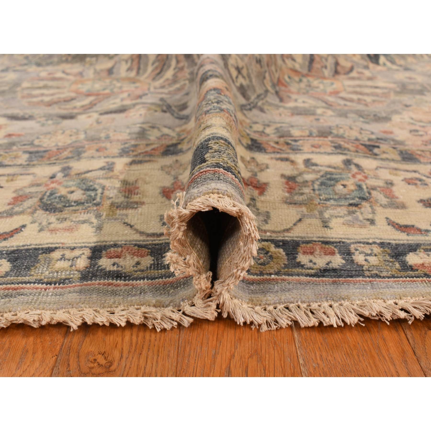 Oushak-And-Peshawar-Hand-Knotted-Rug-391585