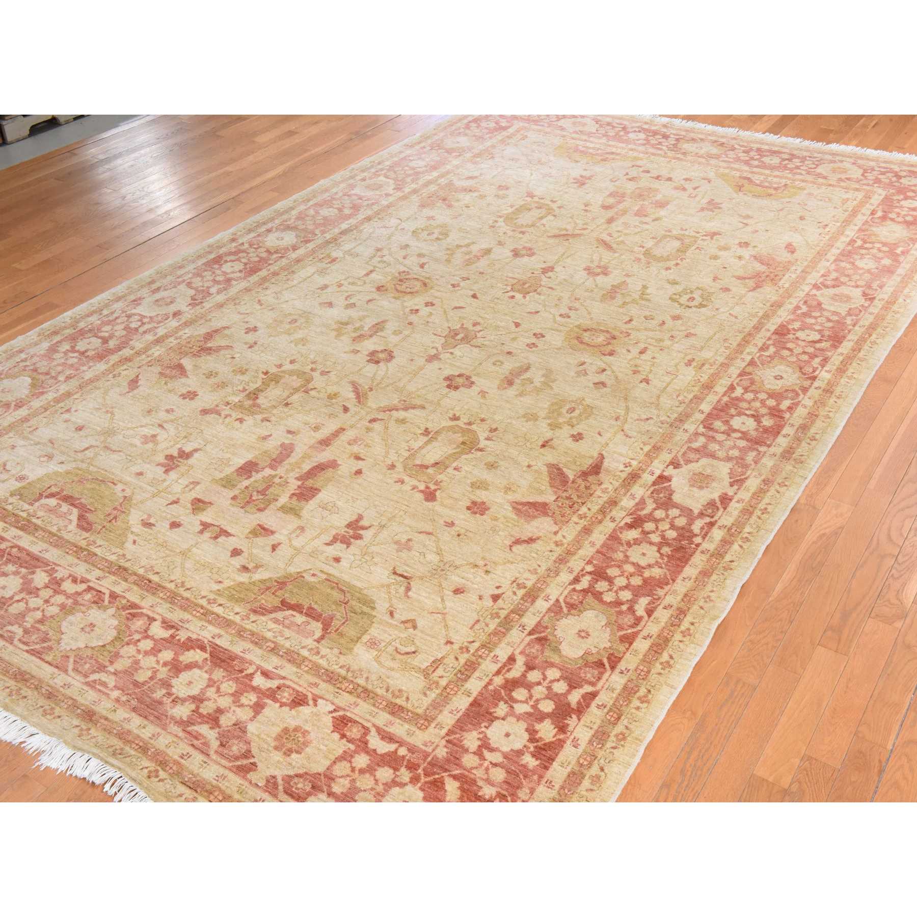 Oushak-And-Peshawar-Hand-Knotted-Rug-392190