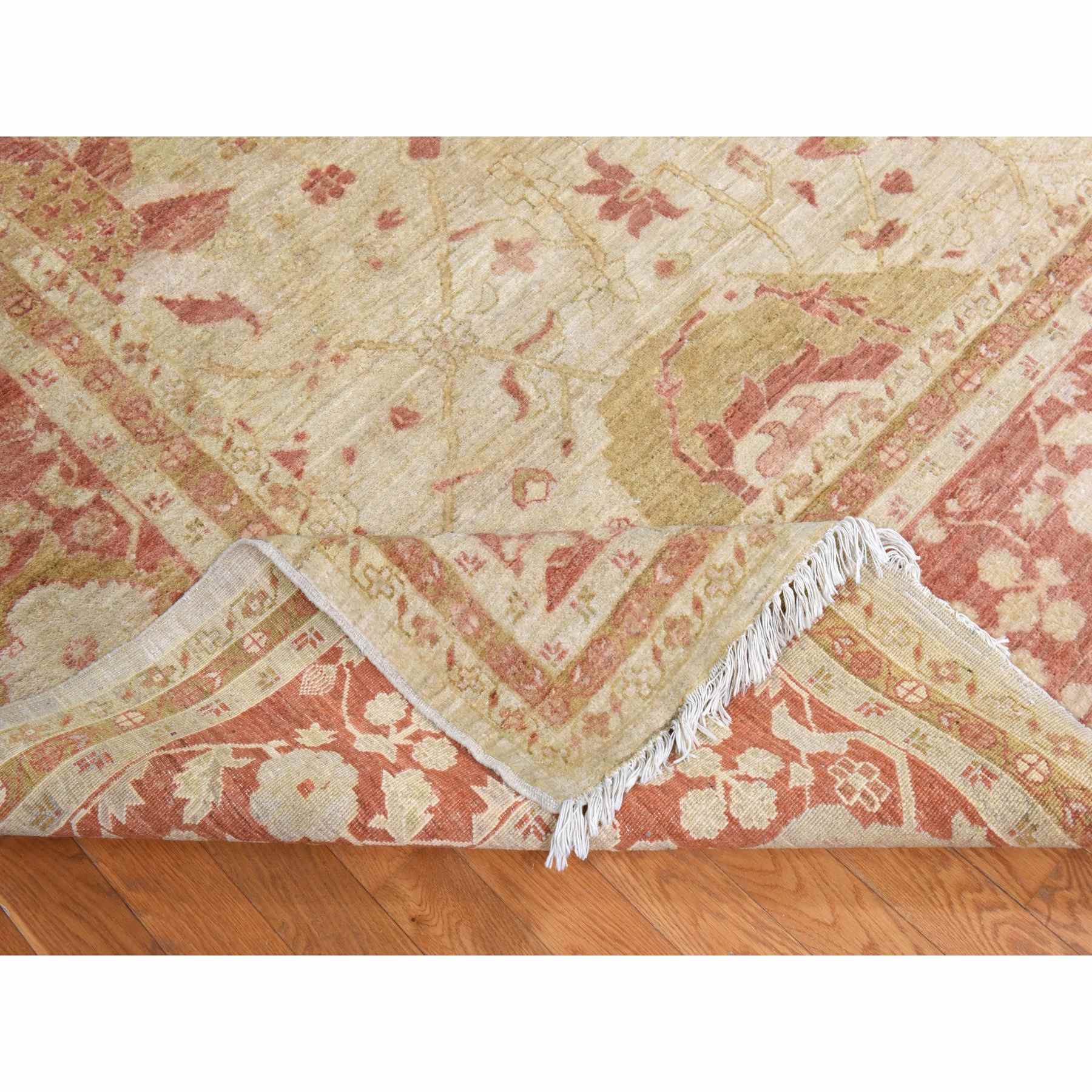 Oushak-And-Peshawar-Hand-Knotted-Rug-392190