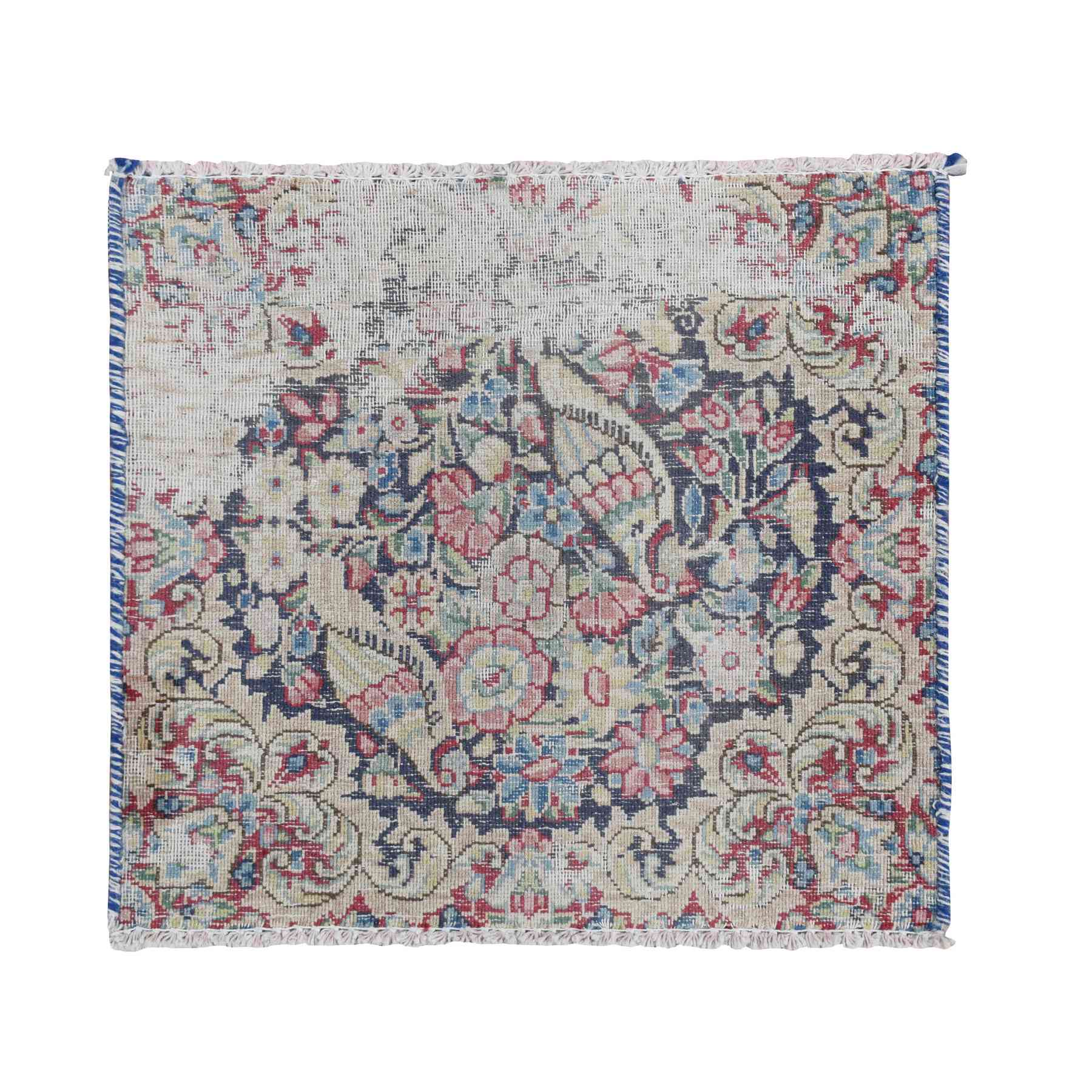 Overdyed-Vintage-Hand-Knotted-Rug-390605