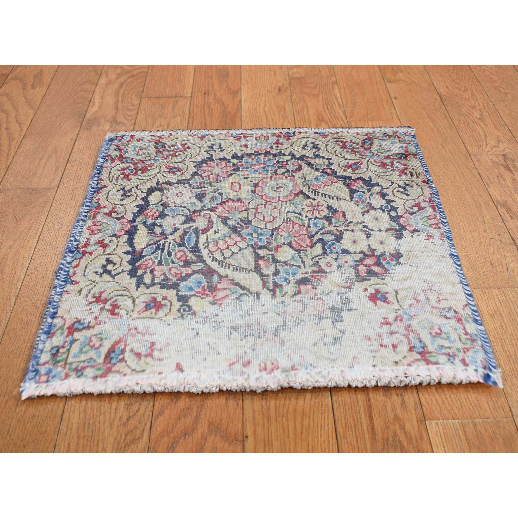 Overdyed-Vintage-Hand-Knotted-Rug-390605