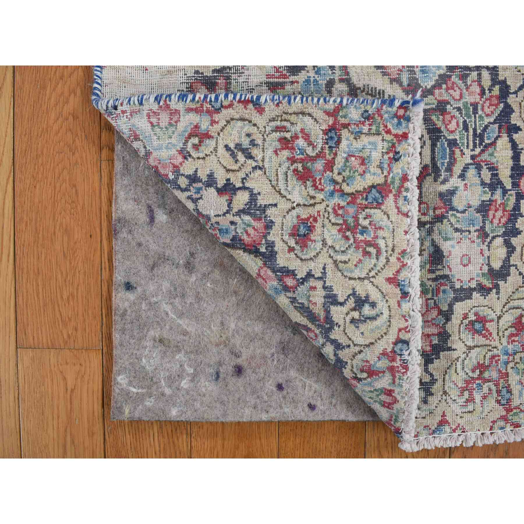 Overdyed-Vintage-Hand-Knotted-Rug-390605