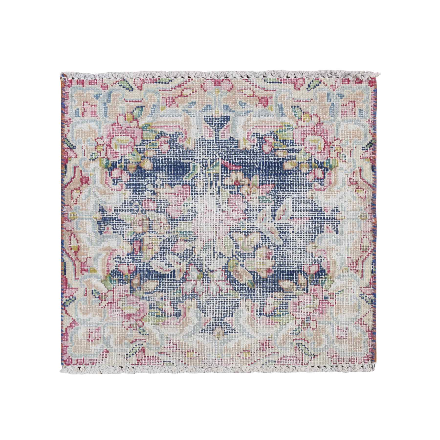 Overdyed-Vintage-Hand-Knotted-Rug-390610