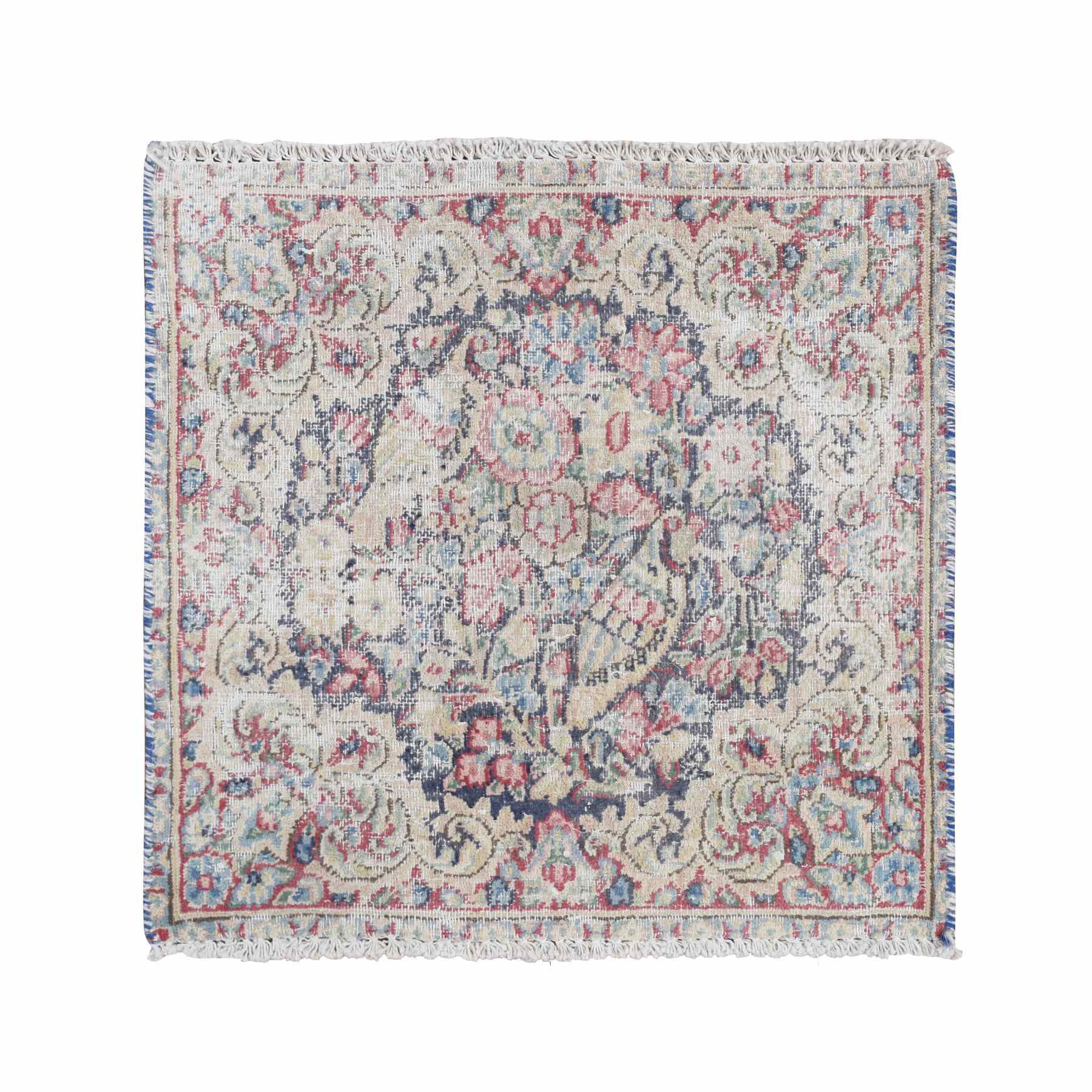 Overdyed-Vintage-Hand-Knotted-Rug-390615