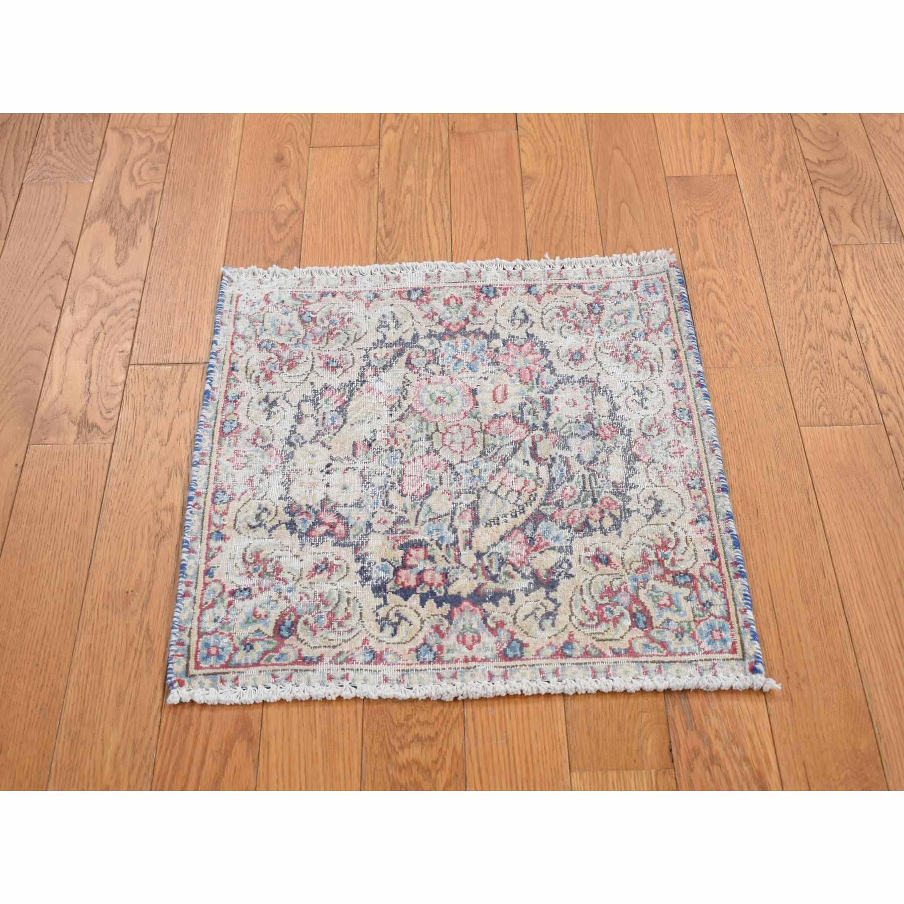 Overdyed-Vintage-Hand-Knotted-Rug-390615