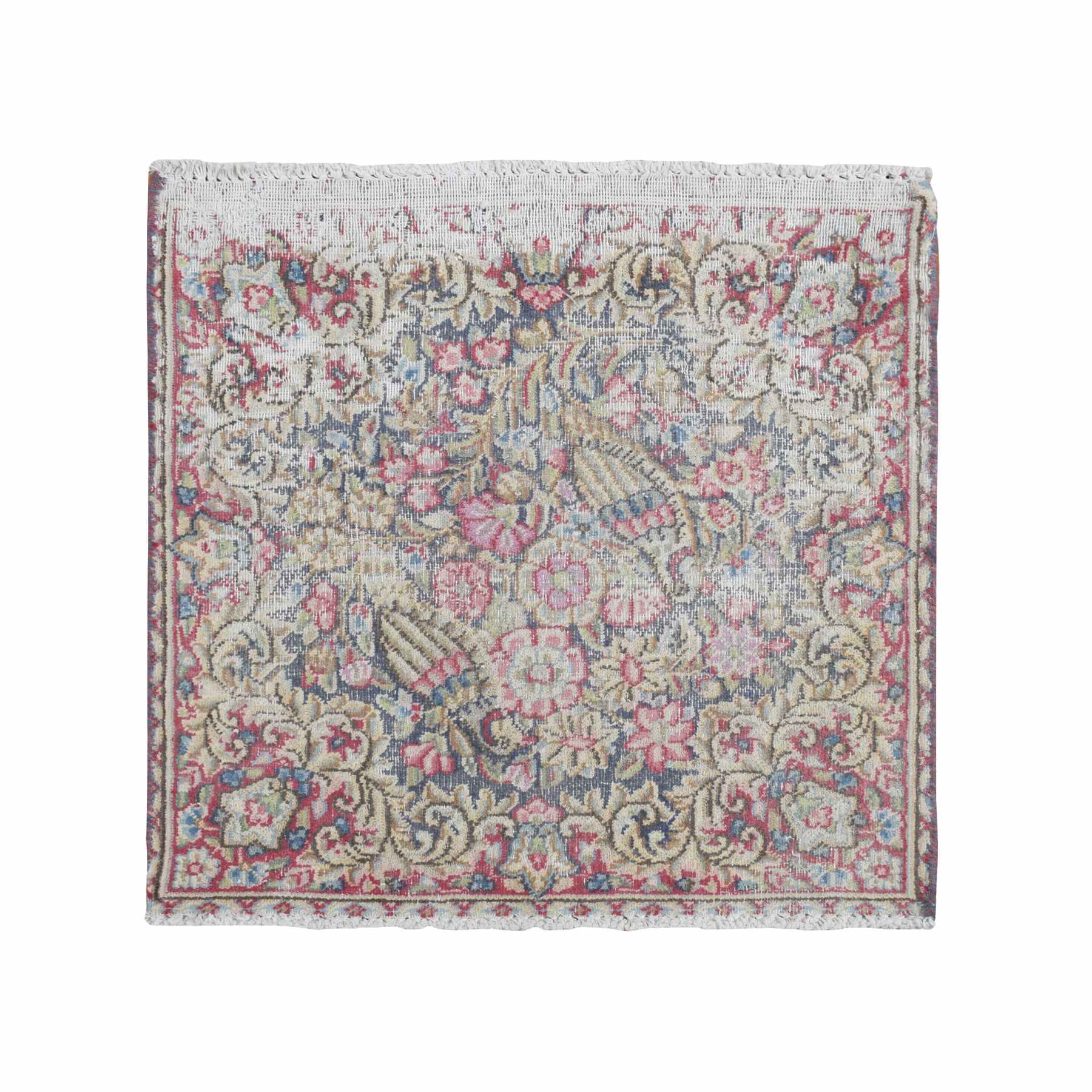 Overdyed-Vintage-Hand-Knotted-Rug-390620