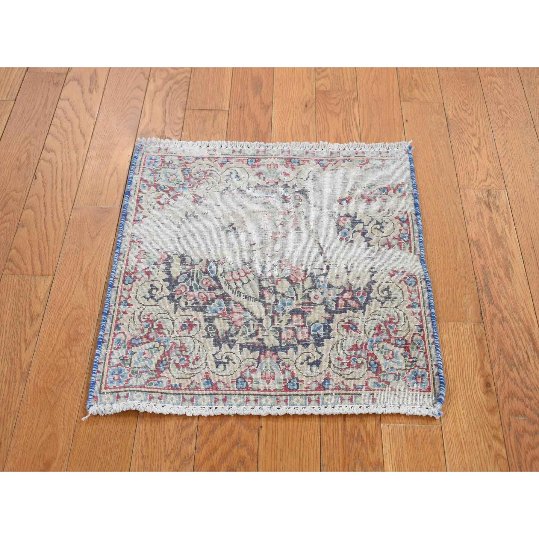 Overdyed-Vintage-Hand-Knotted-Rug-390625