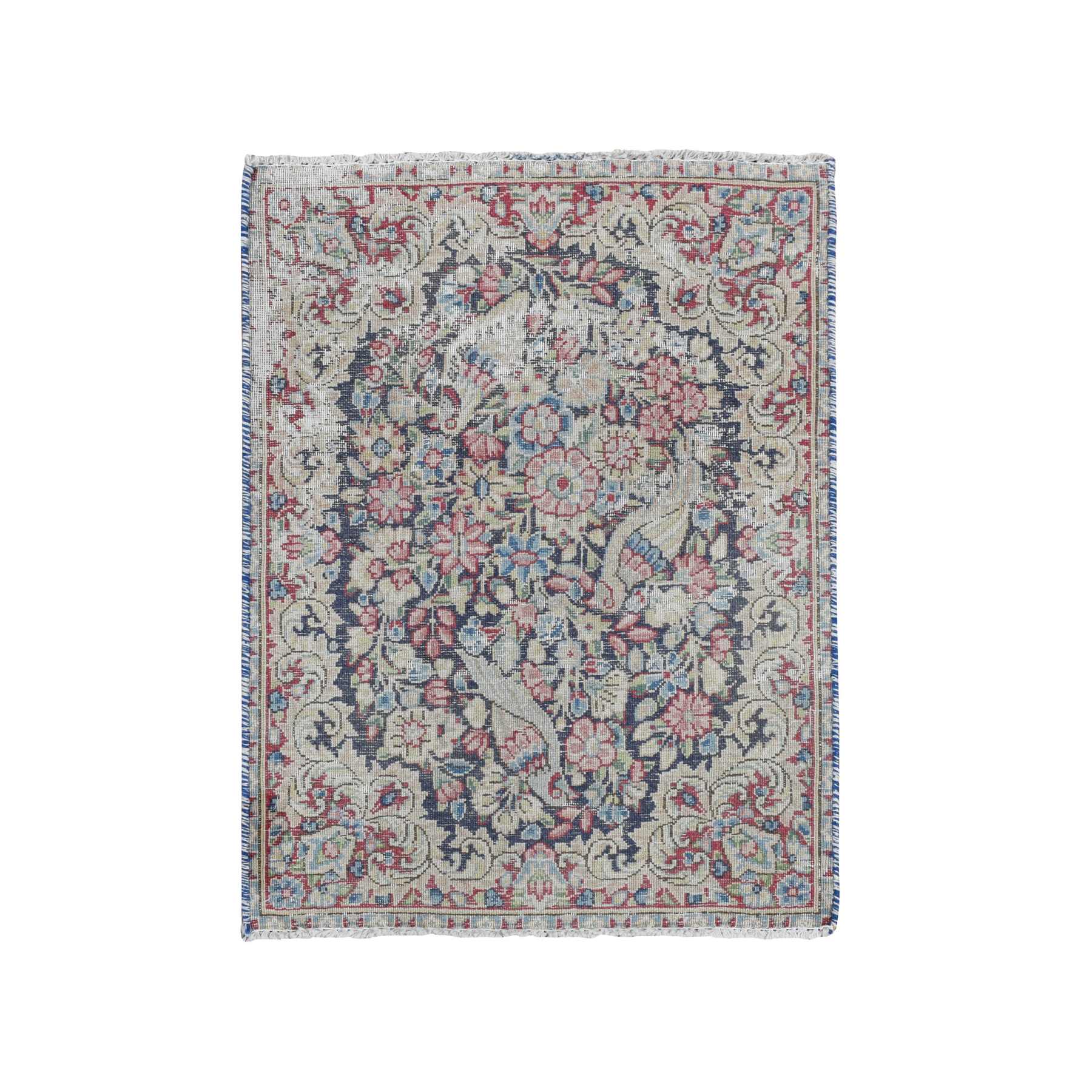 Overdyed-Vintage-Hand-Knotted-Rug-390630