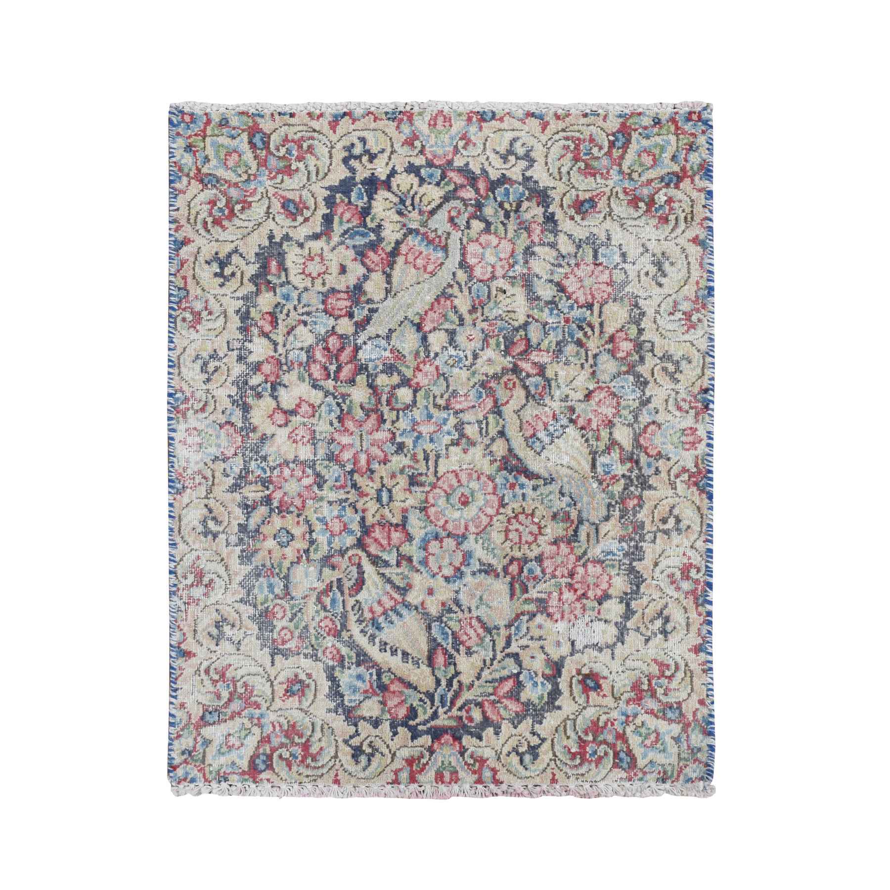Overdyed-Vintage-Hand-Knotted-Rug-390640