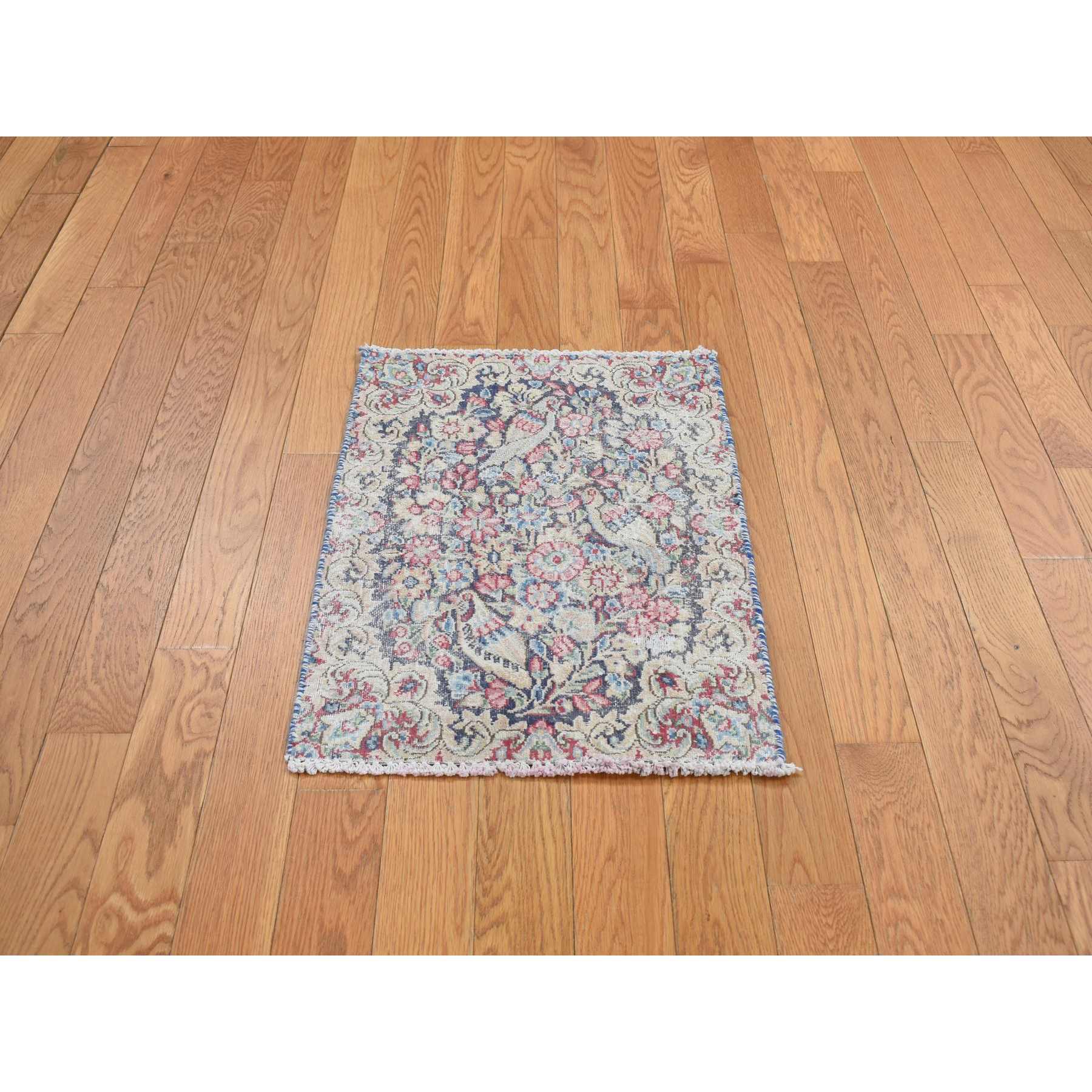 Overdyed-Vintage-Hand-Knotted-Rug-390640