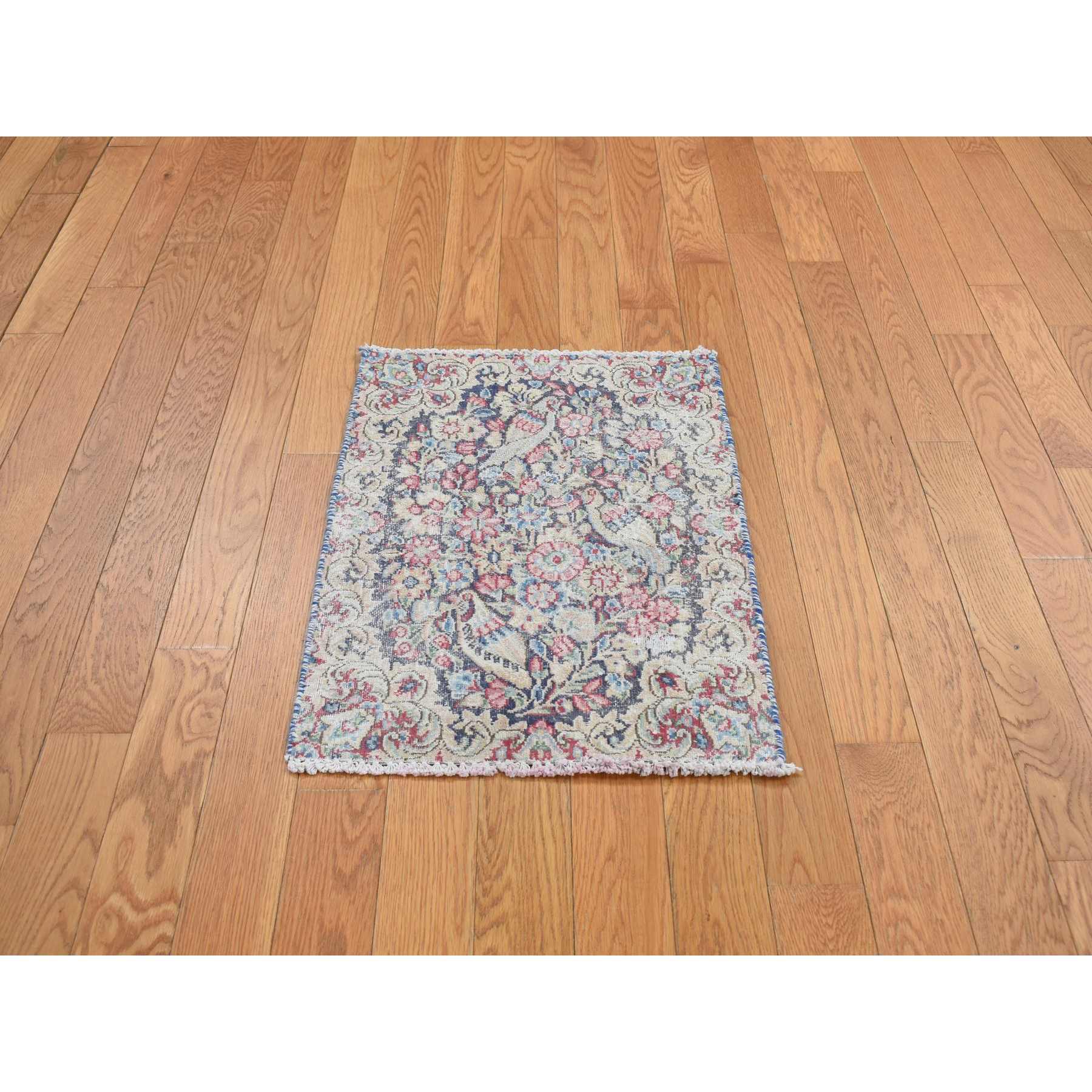 Overdyed-Vintage-Hand-Knotted-Rug-390640