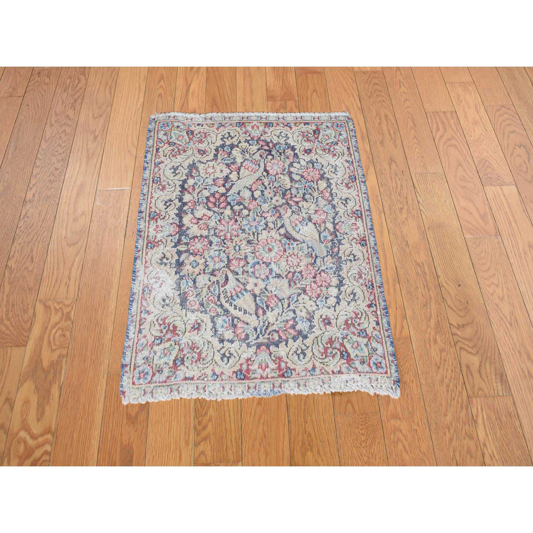 Overdyed-Vintage-Hand-Knotted-Rug-390645