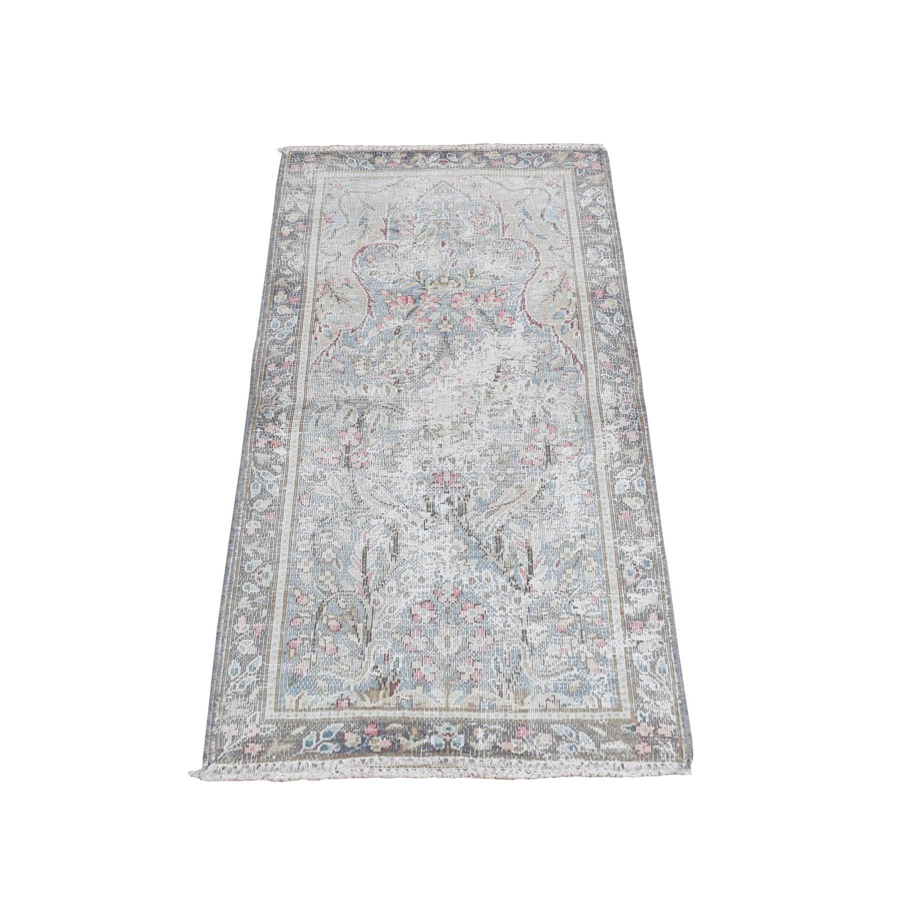 Overdyed-Vintage-Hand-Knotted-Rug-390670
