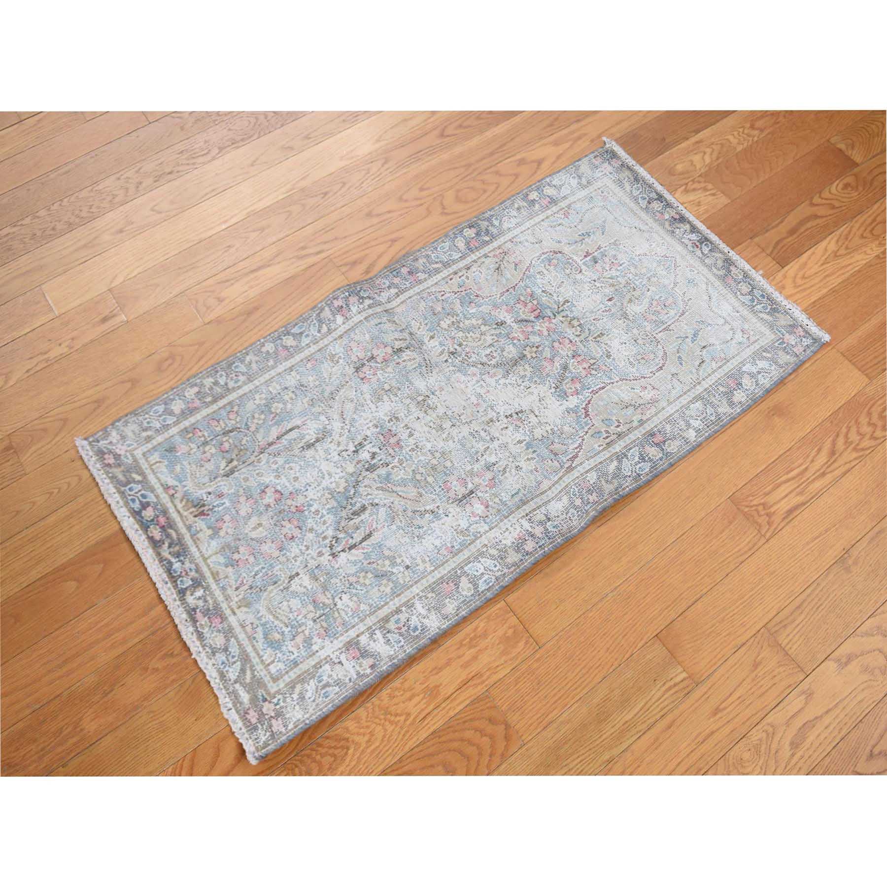 Overdyed-Vintage-Hand-Knotted-Rug-390670